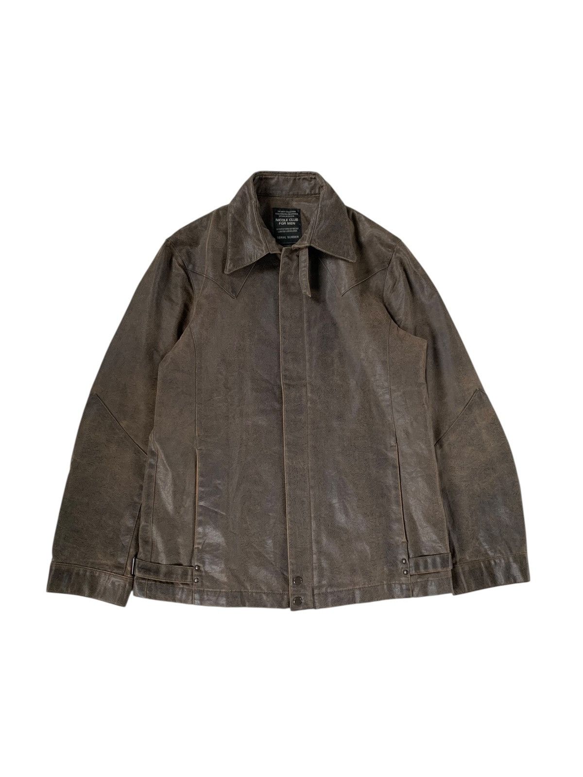 Tornado Mart 2000s Nicole club for men faux leather floral embosed Size US M / EU 48-50 / 2 - 1 Thumbnail