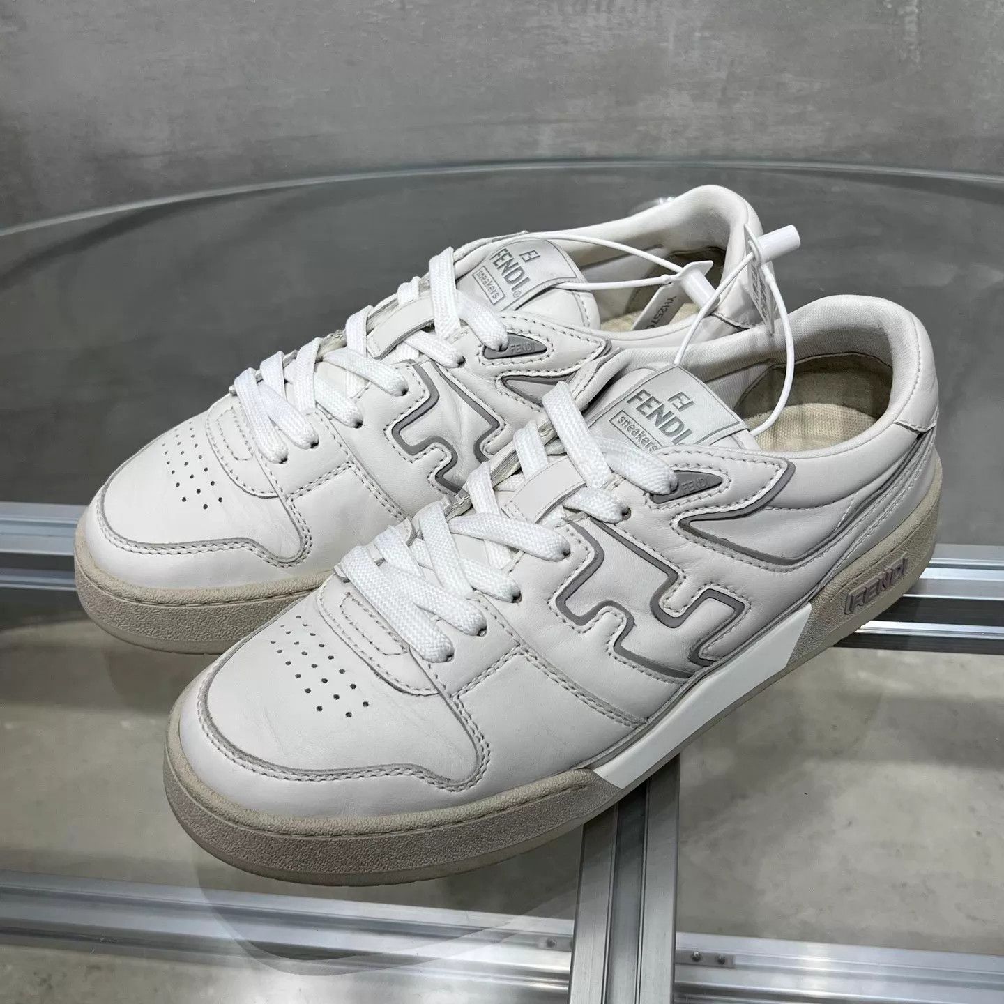 Fendi Fendi Match white casual sneakers 40 Size US 7 / EU 40 - 2 Thumbnail