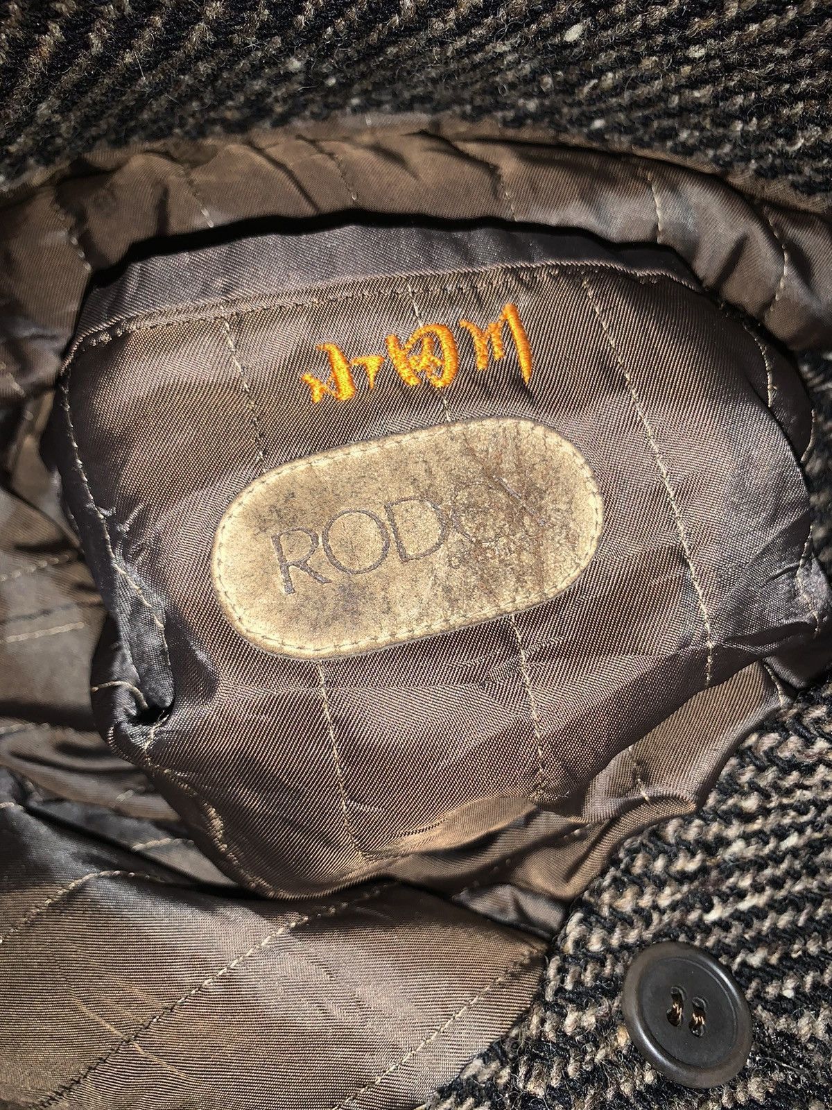 Vintage Vintage Rodex of London wool leather hybrid biker jacket Size US L / EU 52-54 / 3 - 14 Thumbnail