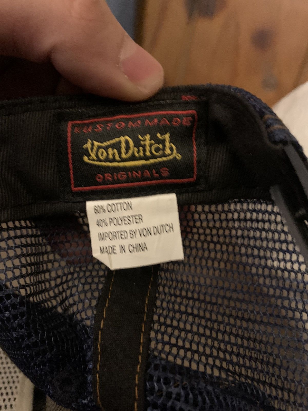 Von Dutch Von Dutch raw denim trucker hat Size ONE SIZE - 5 Thumbnail
