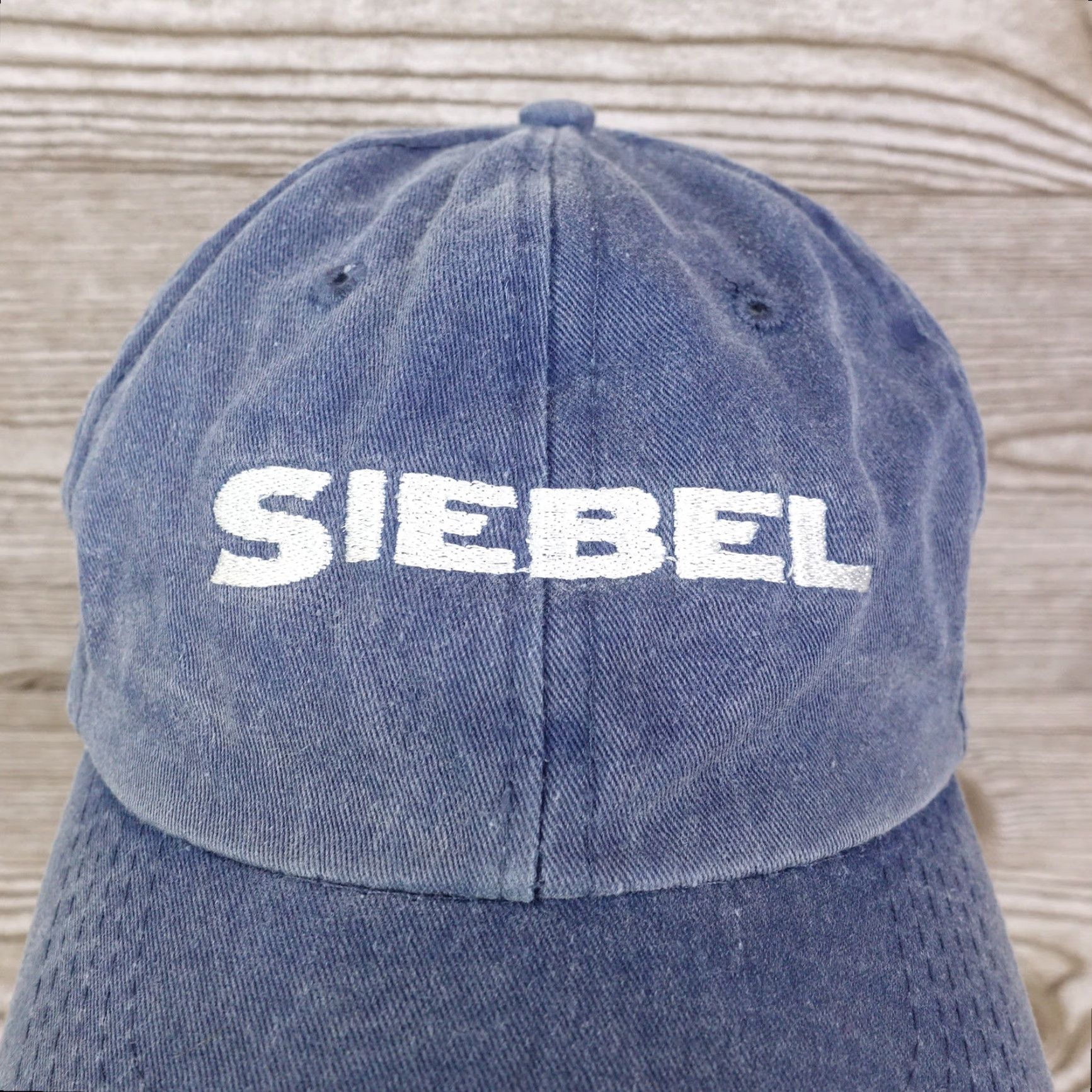 Vintage SIEBEL Logo Hat - Baseball Cap - Adjustable - Unisex Adults - One Size - Blue - Strapback Size ONE SIZE - 2 Thumbnail