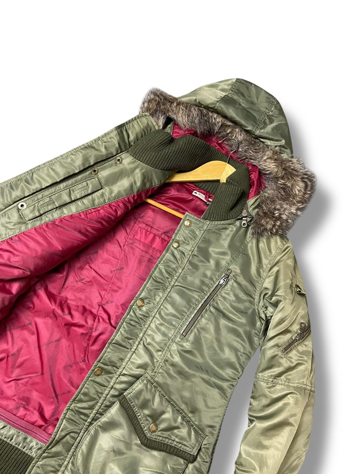Japanese Brand × Seditionaries × Vintage Vintage Rosso Style Lab Fur Hooded Jacket (117) Size US M / EU 48-50 / 2 - 7 Thumbnail