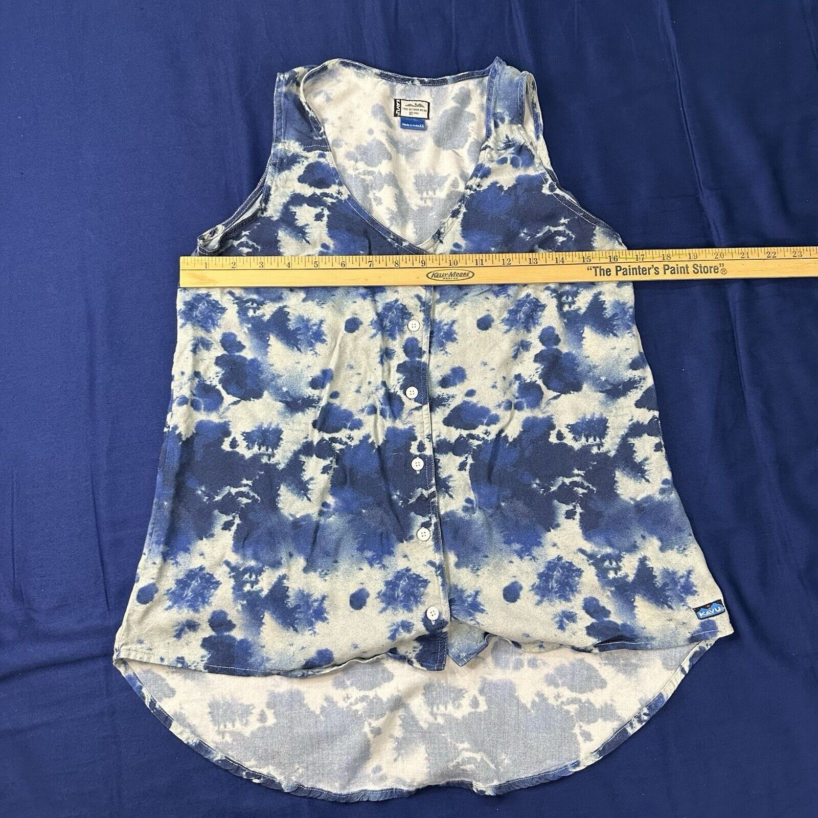 KAVU Kavu Tank Top XS Tie Dye Beryl Scoop Neck Hiking Button Up Size XS / US 0-2 / IT 36-38 - 1 Thumbnail