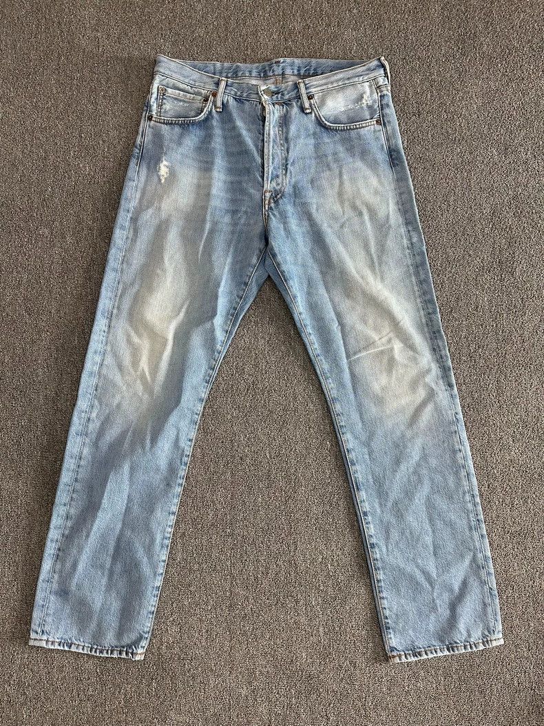 Acne Studios Acne Studios Blue straight-leg denim trousers Size US 32 / EU 48 - 1 Thumbnail