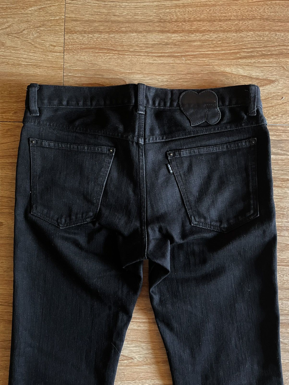 Number (N)ine Number (N)ine AW06 Noir “PAIN” Crying Heart Coated Denim Size US 32 / EU 48 - 12 Thumbnail