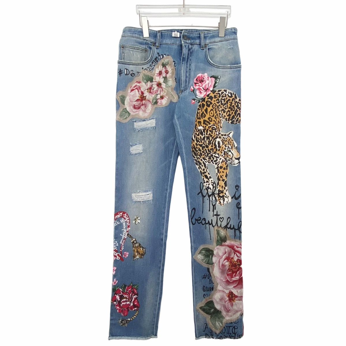 Dolce & Gabbana Dolce&Gabbana Leopard Pattern Jeans K26WX Size 27" / US 4 / IT 40 - 1 Thumbnail