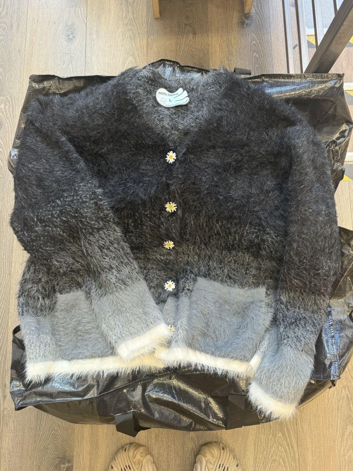 Other WNTD Apparel Mohair Cardigan Black Size US L / EU 52-54 / 3 - 1 Thumbnail