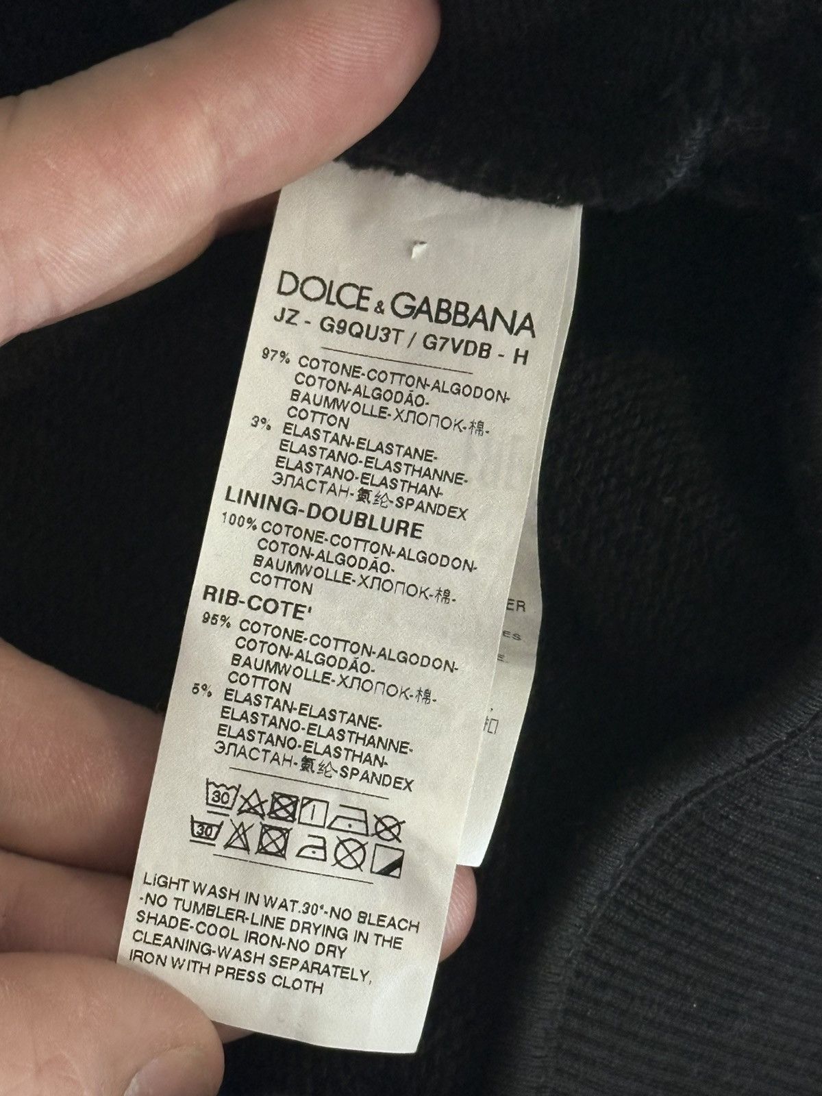 Dolce & Gabbana DOLCE & GABBANA BLACK HOODIE SIZE 56 Size US XL / EU 56 / 4 - 7 Thumbnail