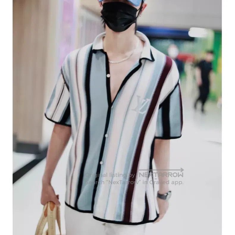 Louis Vuitton Louis Vuitton FW25 Striped Knit Short Sleeve Shirt Size US S / EU 44-46 / 1 - 7 Thumbnail
