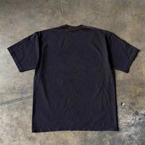 Vintage Hadate x Kanno Black street washed retro skull print t-shirt Size US M / EU 48-50 / 2 - 8 Thumbnail