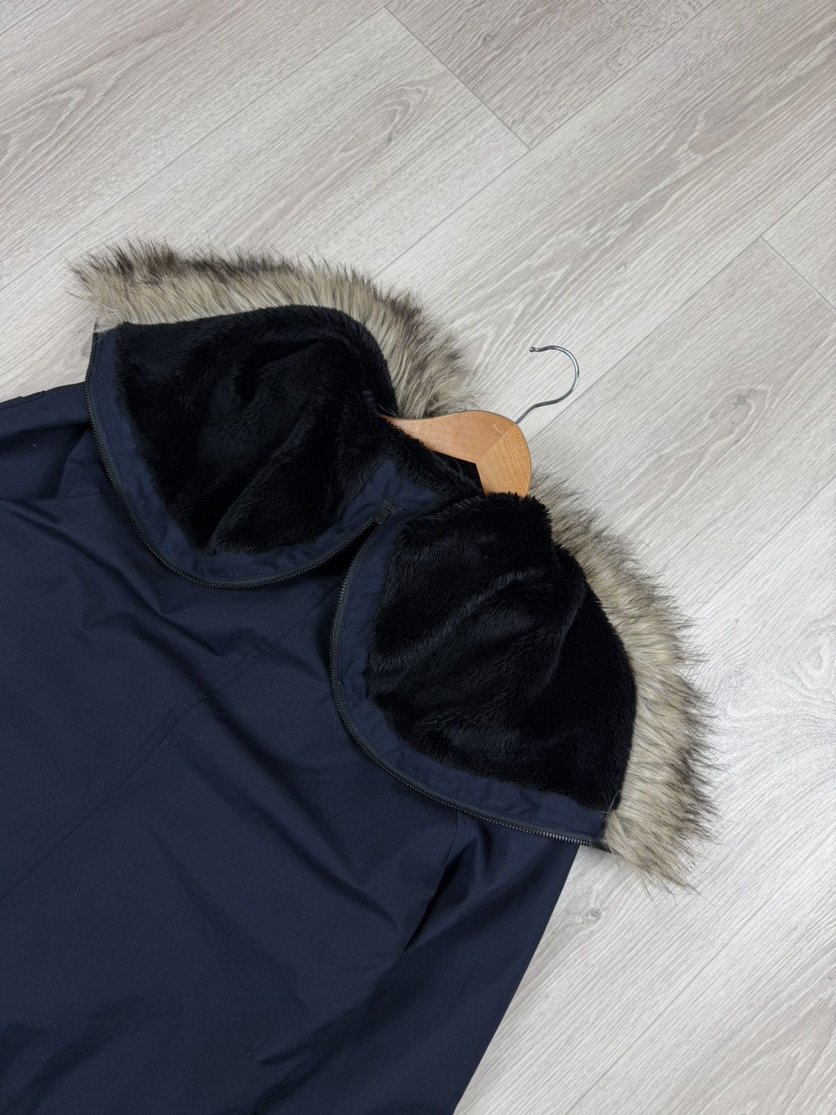 Fred Perry Fred Perry Women's Parker Jacket Navy Blue Size 8 Fur Hood Size M / US 6-8 / IT 42-44 - 9 Thumbnail
