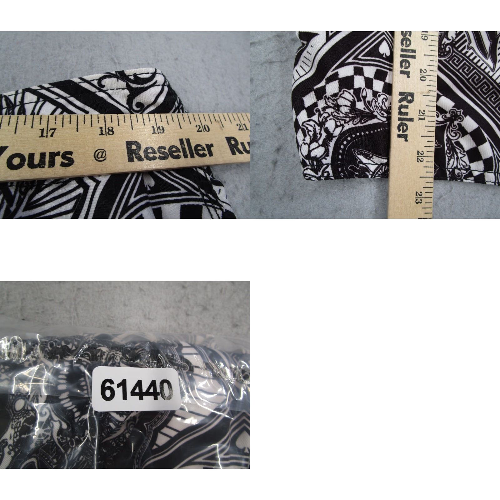 O'Neill O'Neill Santa Cruz Board Shorts Men 38 Black Skull Graphic Print Surf Trunks Y2K Geometric Multicolor Size US 38 / EU 54 - 8 Thumbnail