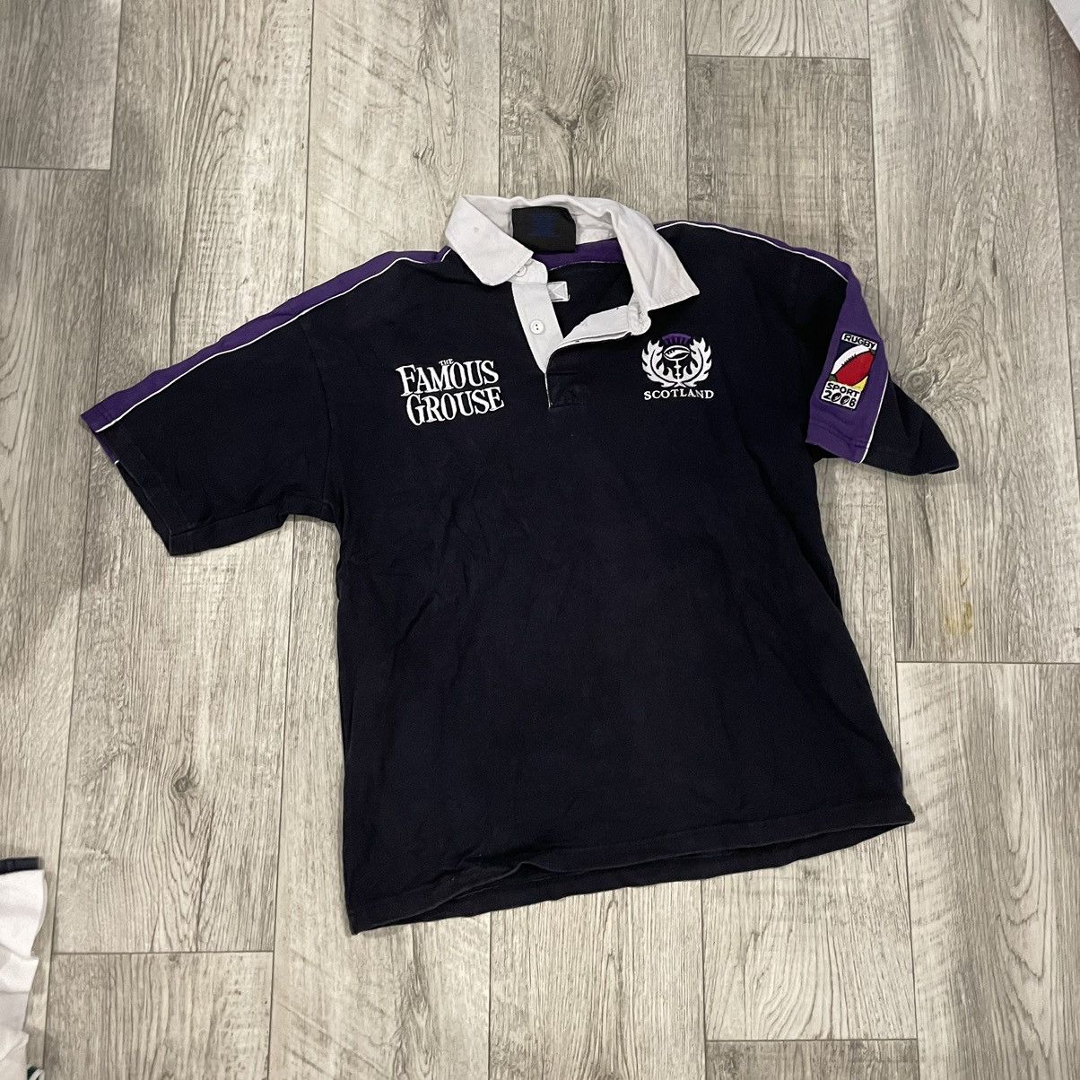 Canterbury of New Zealand × Vintage Vintag 90s Scotland Rugby Shirt Canterbury THE FAMOUS GROUSE Size US S / EU 44-46 / 1 - 1 Thumbnail