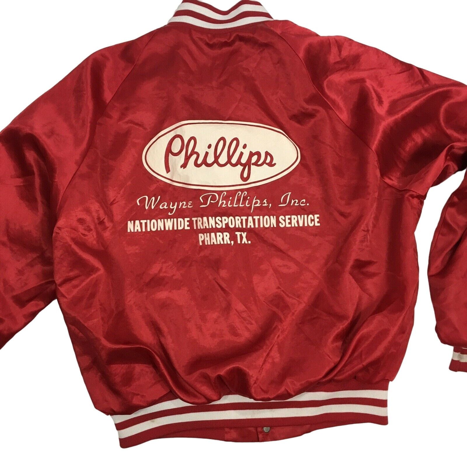 Dunbrooke Vtg Pla-Jac Dunbrooke SATIN PHILLIPS Transportation Jacket Size US L / EU 52-54 / 3 - 6 Thumbnail