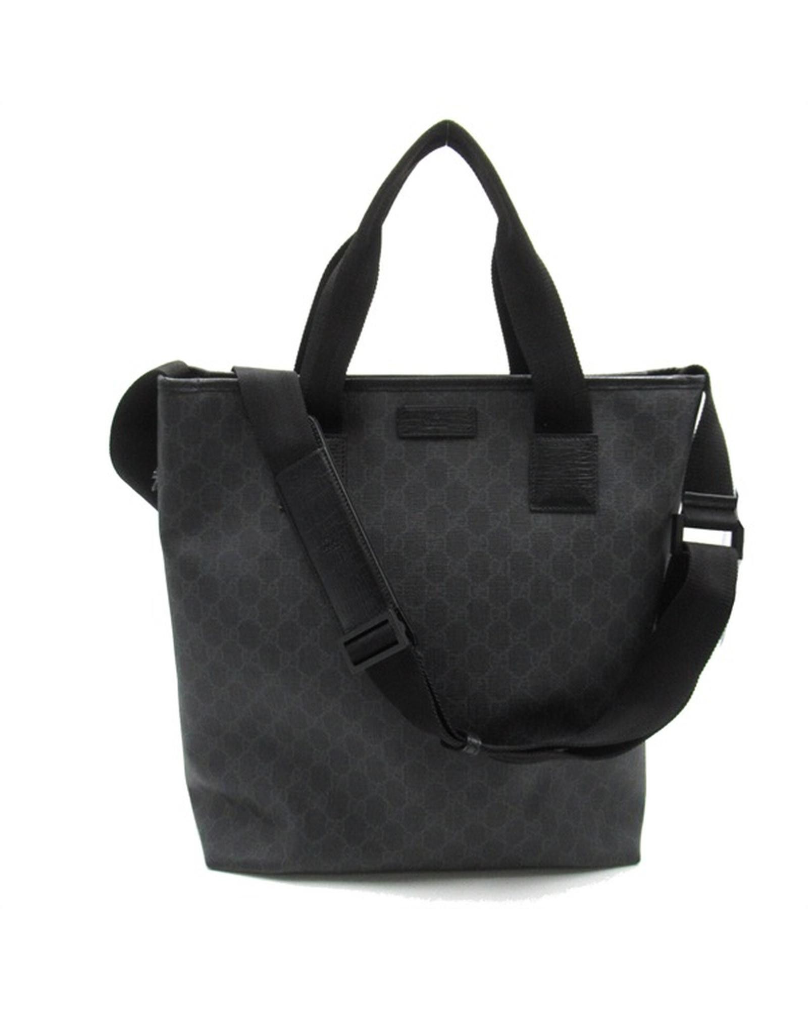 image of Authentic Gucci Tote Bag In GG Supreme Pattern in Black, Women's