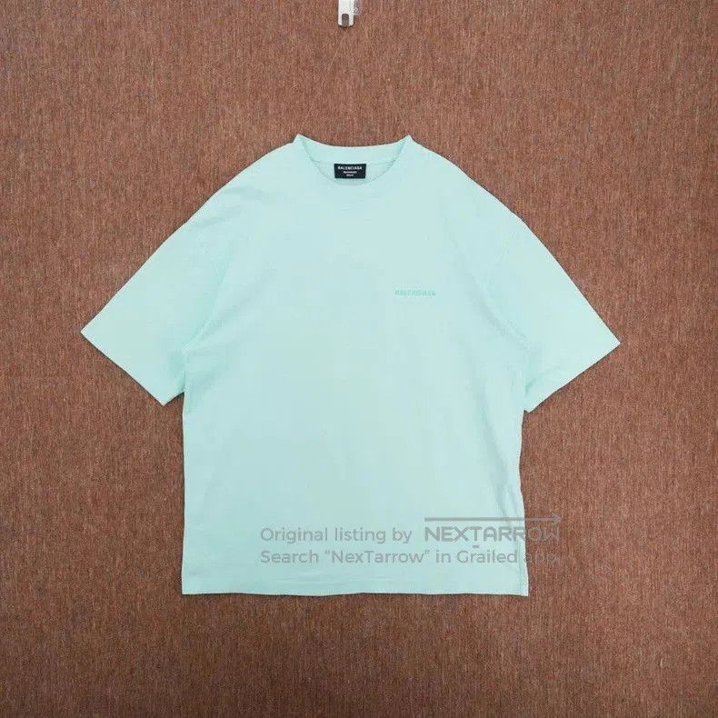 Balenciaga Balenciaga Embroidered Logo Green T. Size US M / EU 48-50 / 2 - 1 Thumbnail