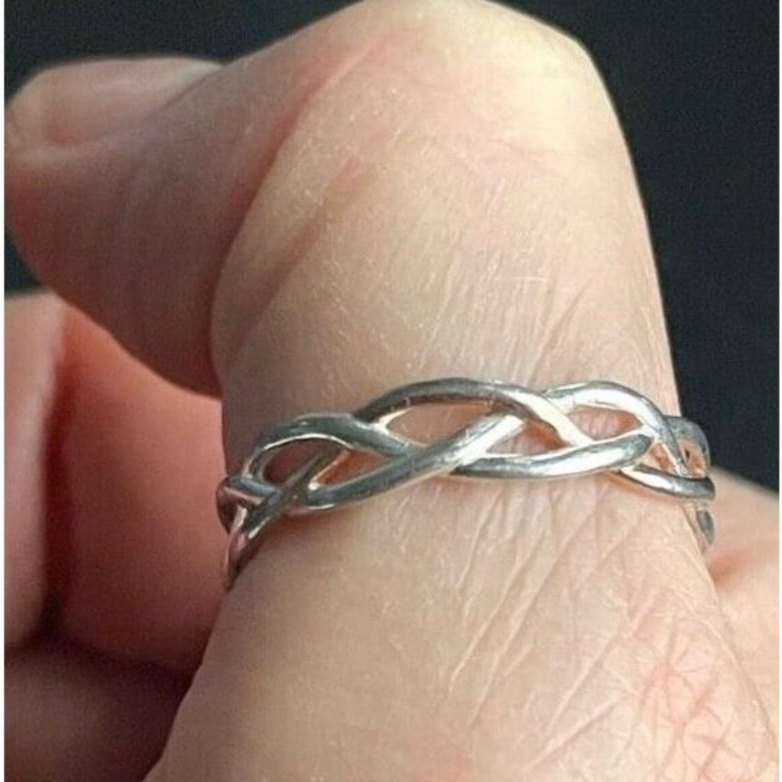 Other IBB 925 STERLING SILVER LACE BAND RING SIZE 9.25 SKY Size ONE SIZE - 7 Thumbnail