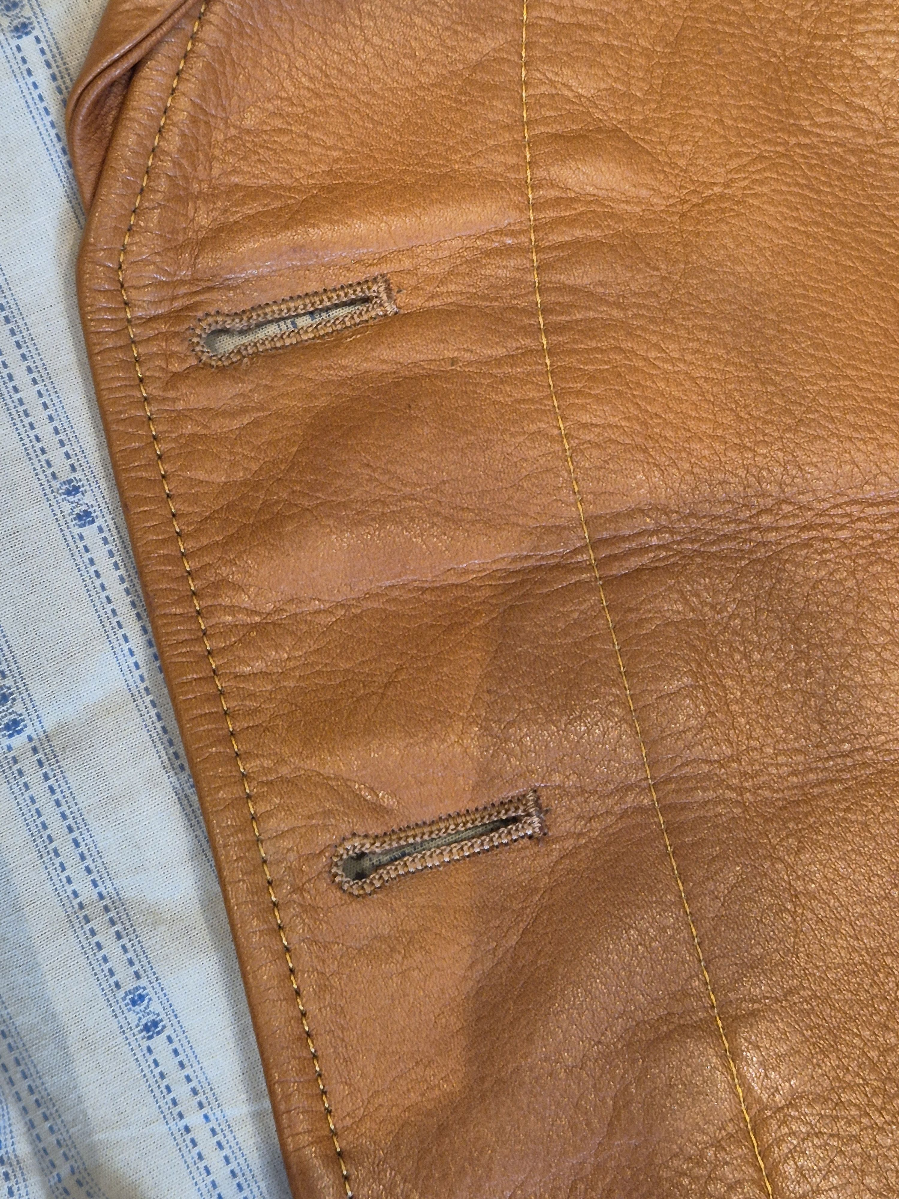 Orgueil Orgueil Leather Vest Size 44R - 7 Thumbnail