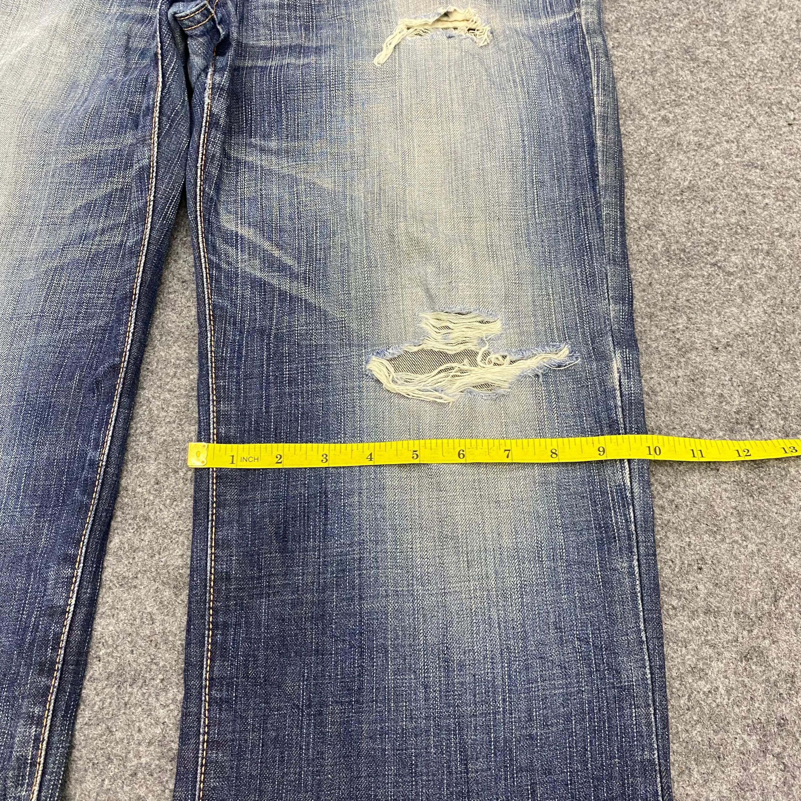 Edwin 💥Best Offer💥Vintage Edwin 503 Distressed Denim Size US 37 - 8 Thumbnail