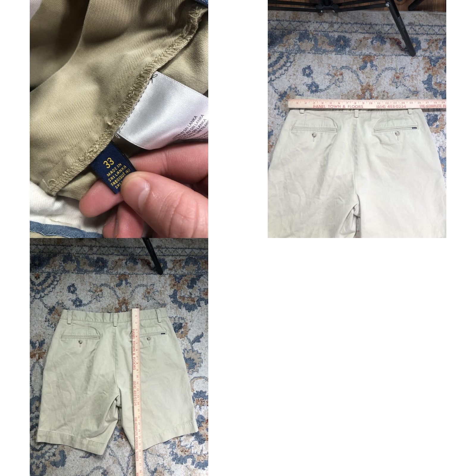 Polo Ralph Lauren Polo Ralph Lauren Shorts Mens 33 Beige Classic Fit Chino 9 Inseam Casual Summer Size US XS / EU 42 / 0 - 8 Thumbnail
