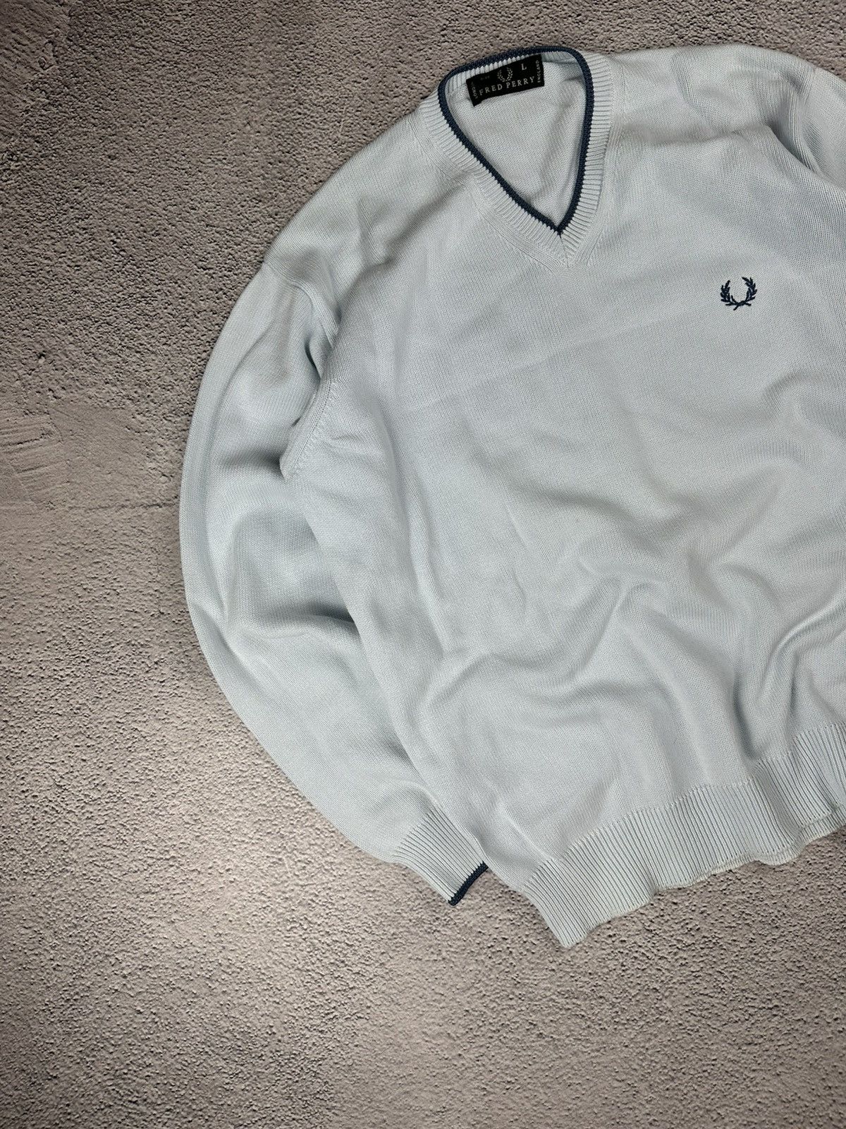 Fred Perry Vintage Fred Perry Knitwear Sweater Rare 90s Striped Y2K Size US L / EU 52-54 / 3 - 3 Thumbnail