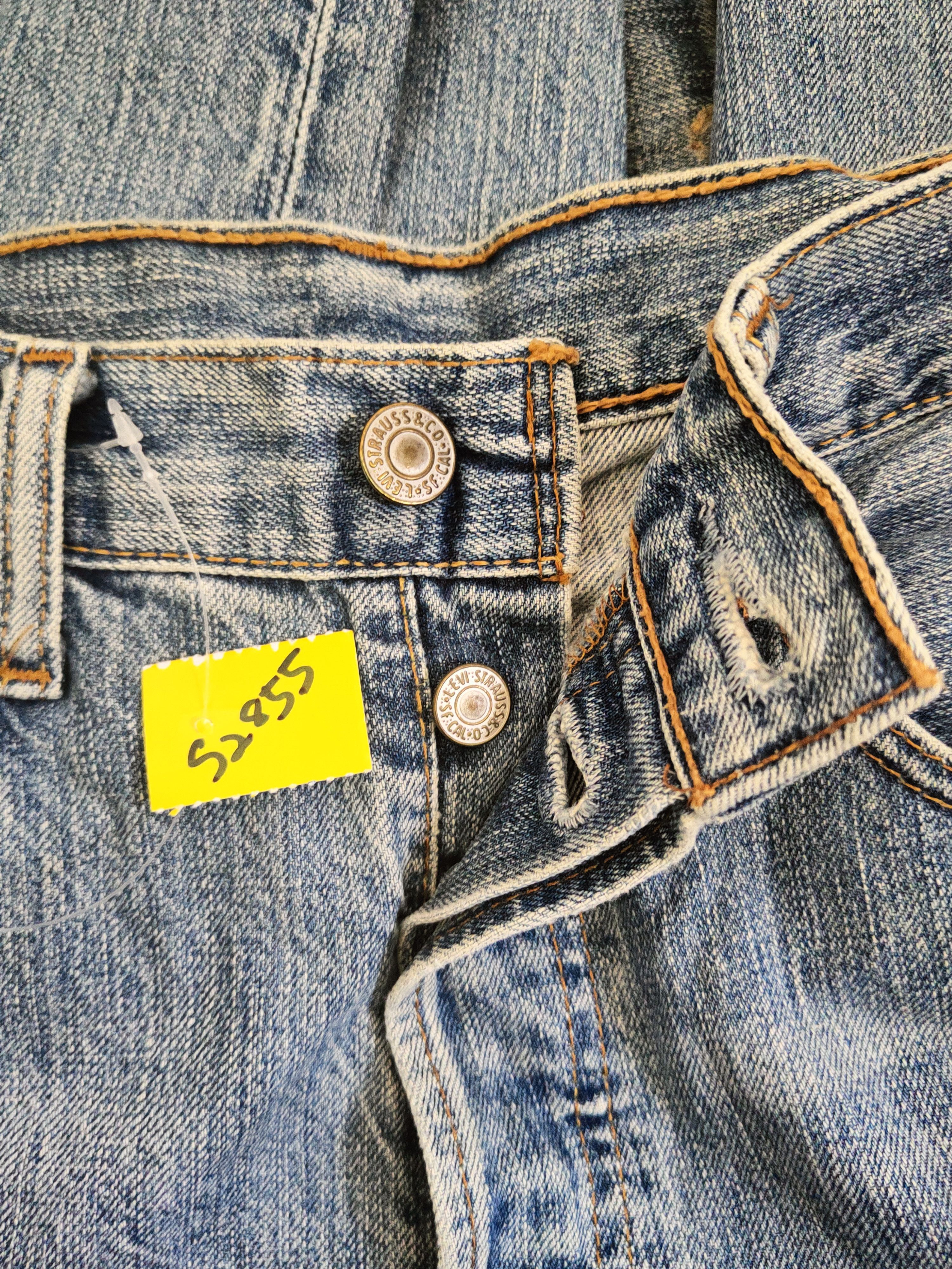 Levi's 501 Levi's Blue Distressed Ripped Jeans #S2855 Size US 31 - 19 Thumbnail