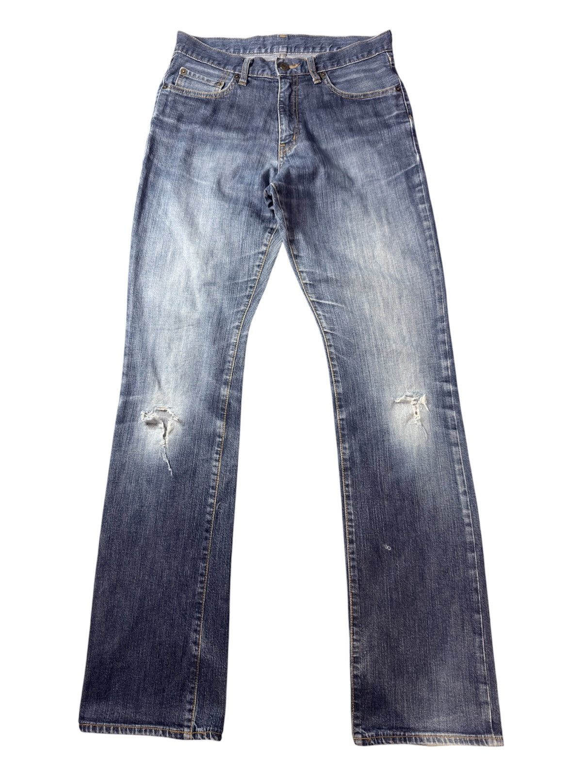 Undercover Undercover ss19 “New Warriors” flared distressed jeans