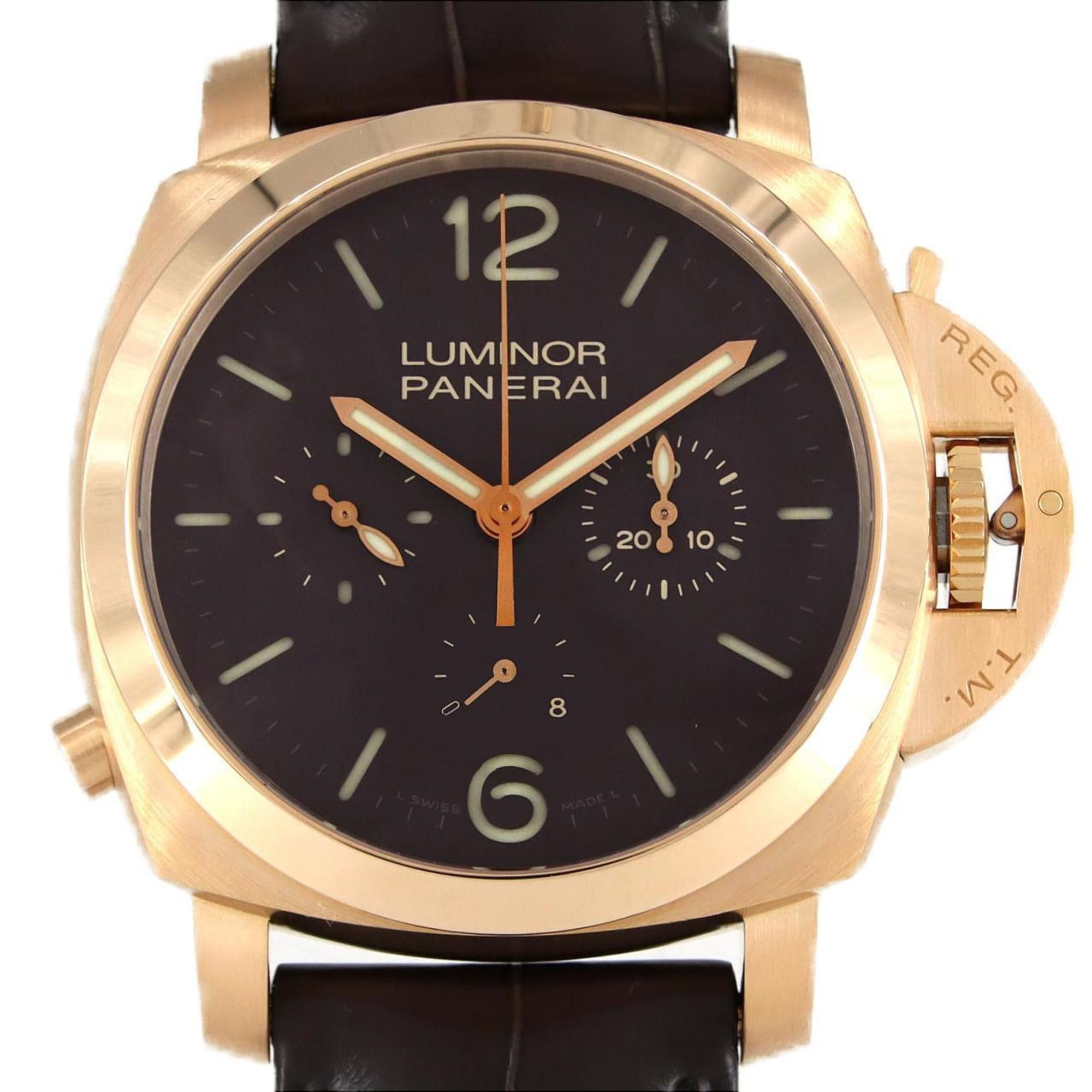 Panerai Panerai Luminor 1950 8DAYS Chronograph Monopulsante PAM00344 PG/RG Wristwatch Hand-wound Size ONE SIZE - 1 Thumbnail