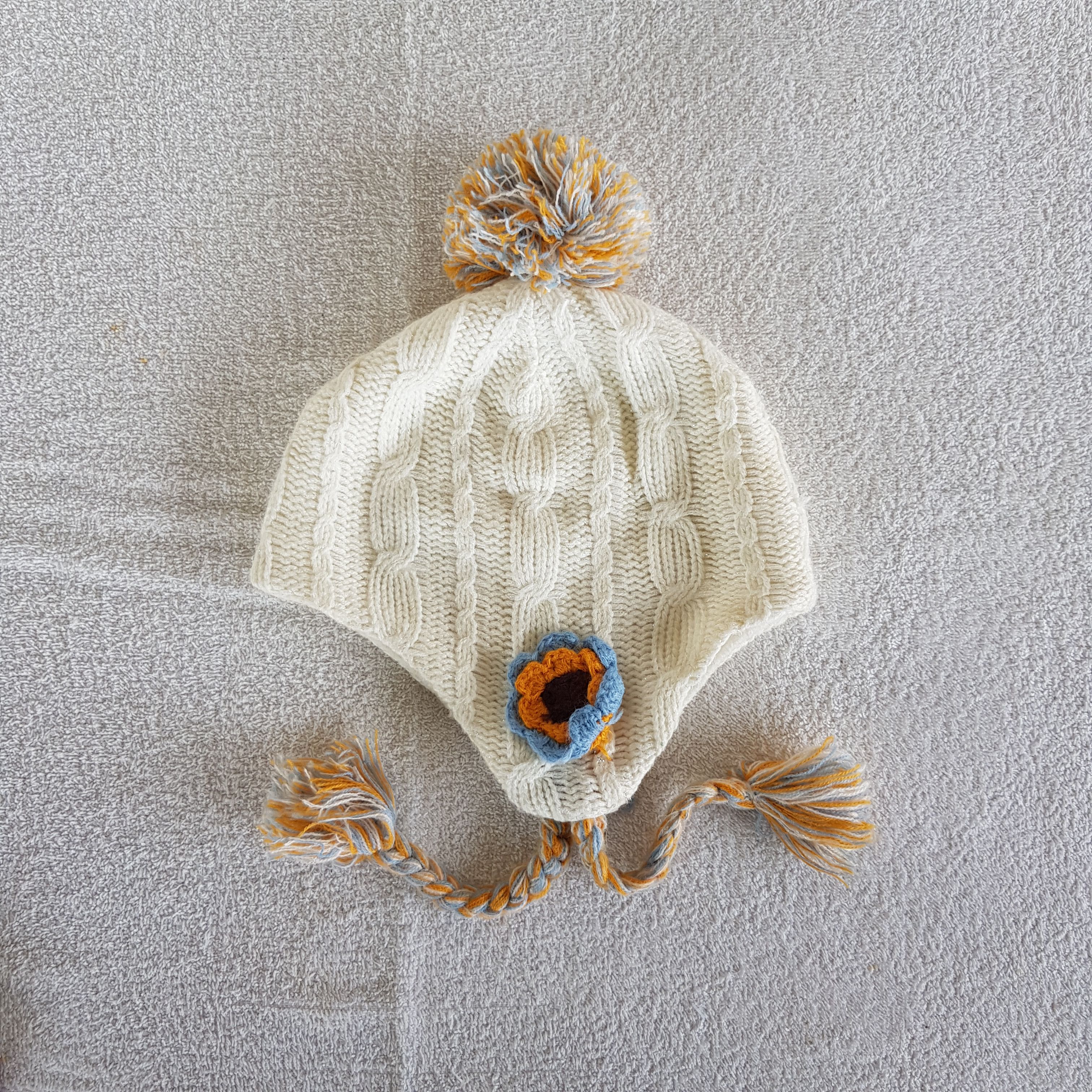 Aran Isles Knitwear Vintage Unknown Japanese Earflap Beanie Pom Snow Caps Hats Size ONE SIZE - 5 Thumbnail
