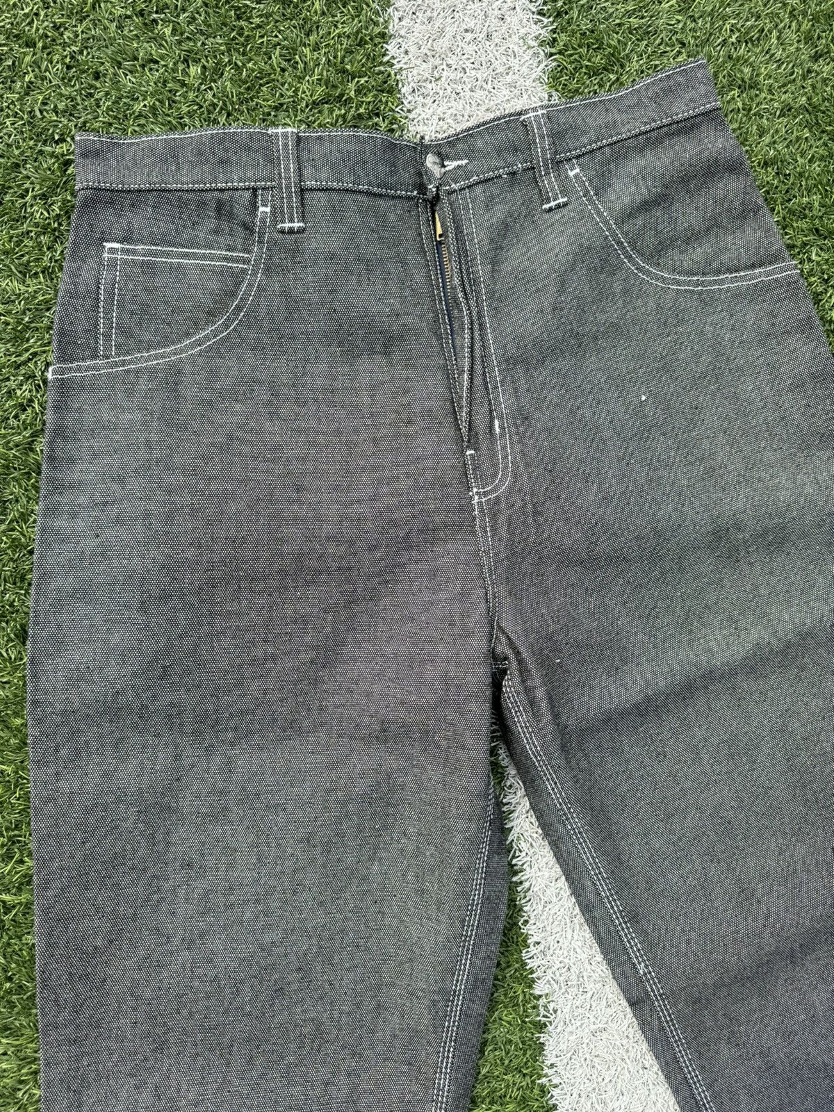 Calvin Klein × Vintage Vintage Calvin Klein Y2K Silver Baggy Denim Jeans Size US 34 / EU 50 - 5 Thumbnail