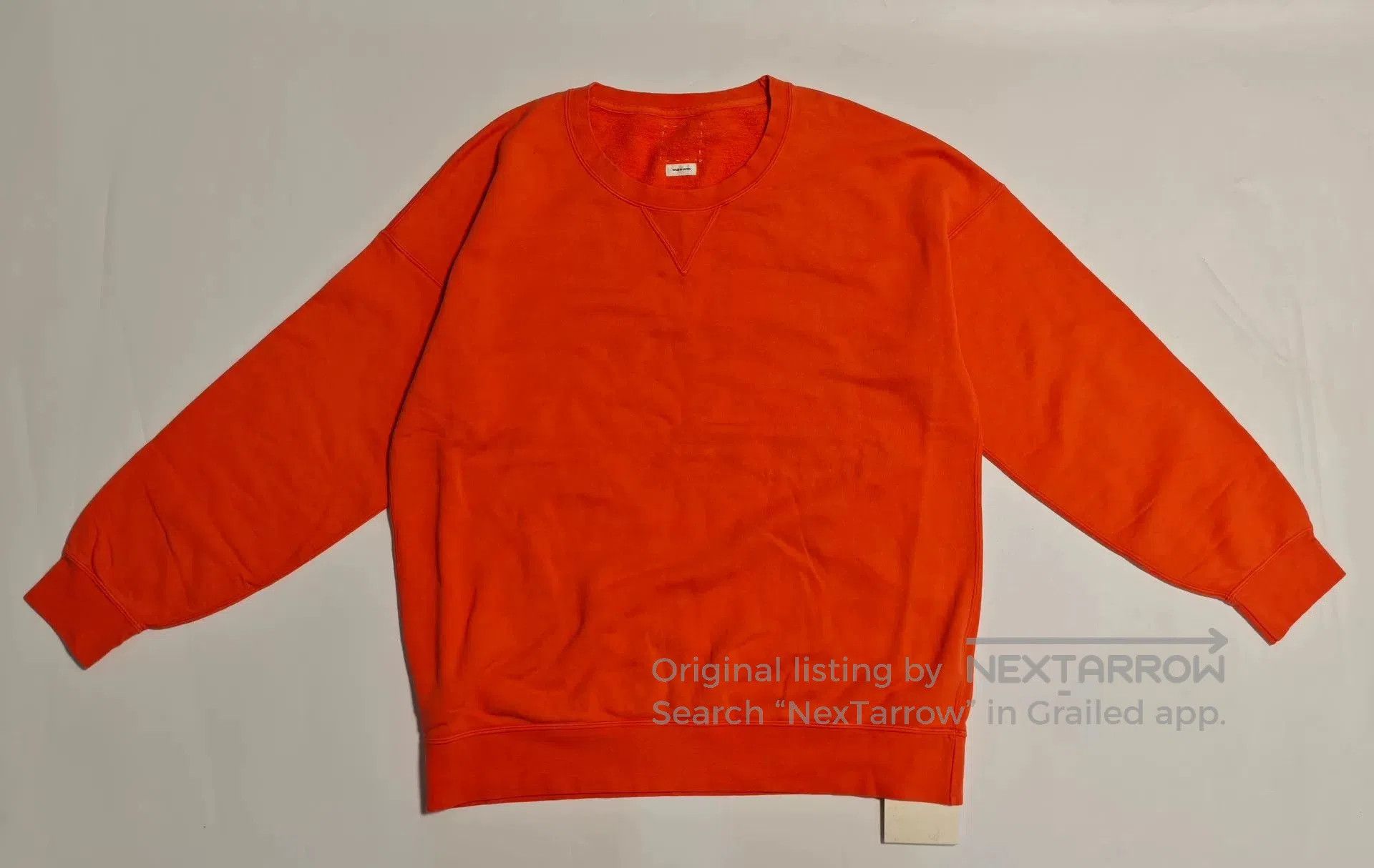 visvim cubism orange casual sweatshirt.
