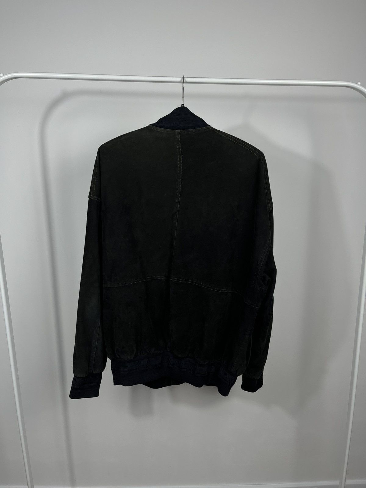 Leather Vintage Distressed Suede Bomber Jacket Size 50 Size US M / EU 48-50 / 2 - 7 Thumbnail