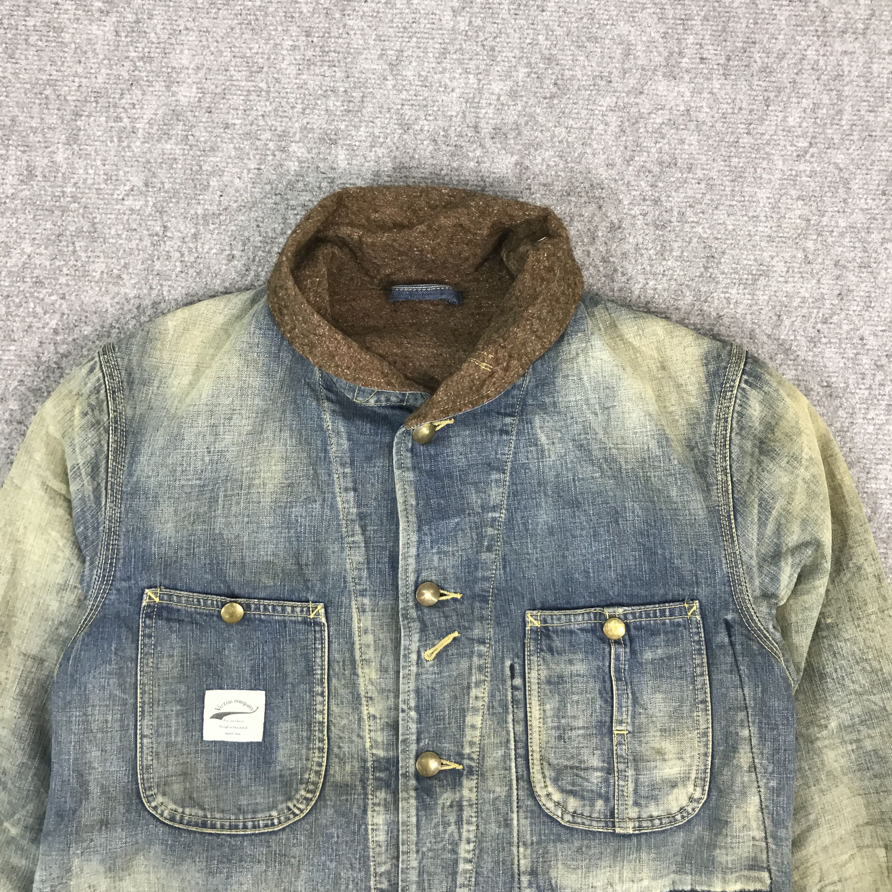 Japanese Brand VICTIM SNAP BUTTON UP BLANKET JACKET Size US M / EU 48-50 / 2 - 3 Thumbnail