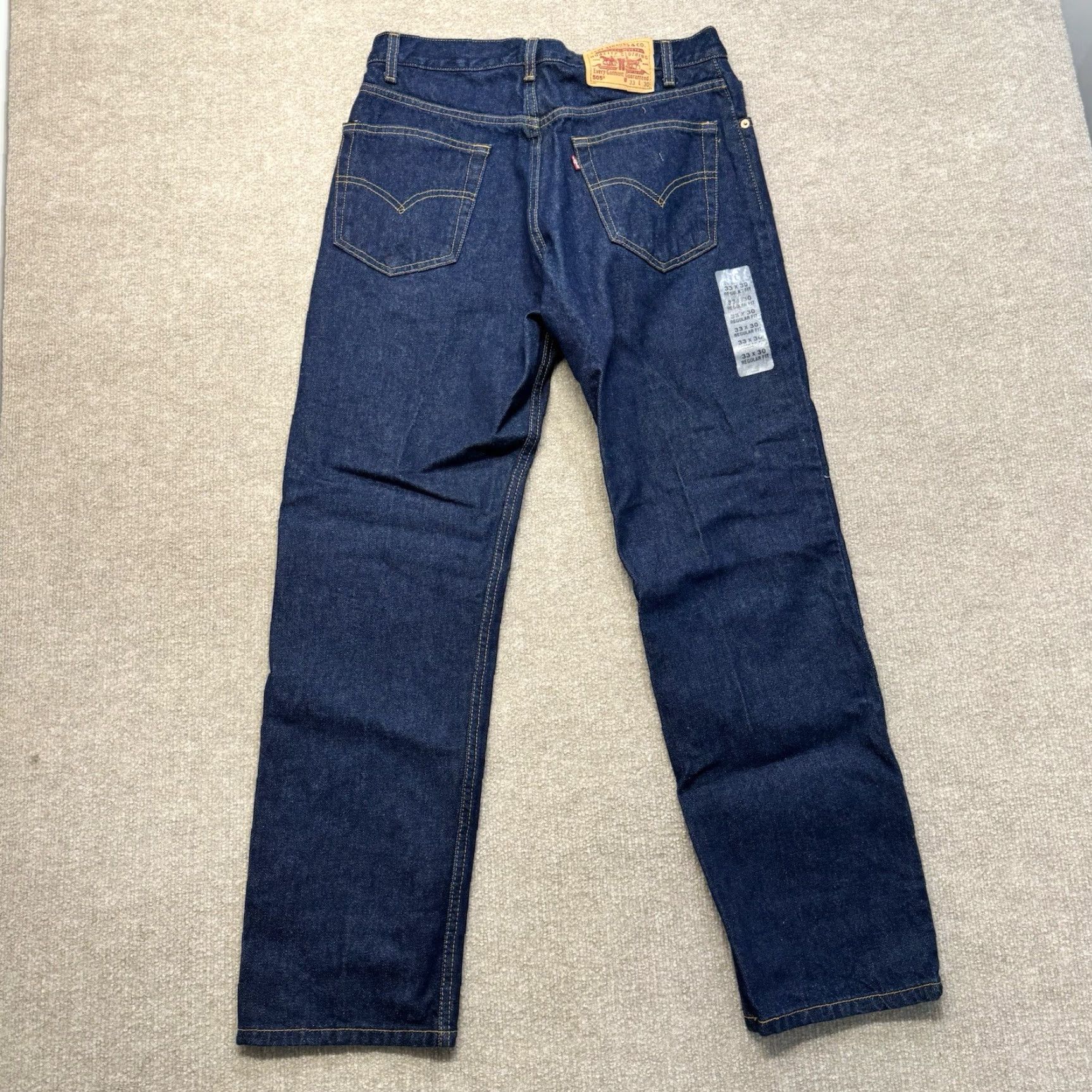 Levi's VINTAGE Levi's Jeans 505 Mens 32 x 30 Blue Denim 90s Baggy Straight Leg USA Mexico Relaxed Jeans Size US 32 / EU 48 - 6 Thumbnail