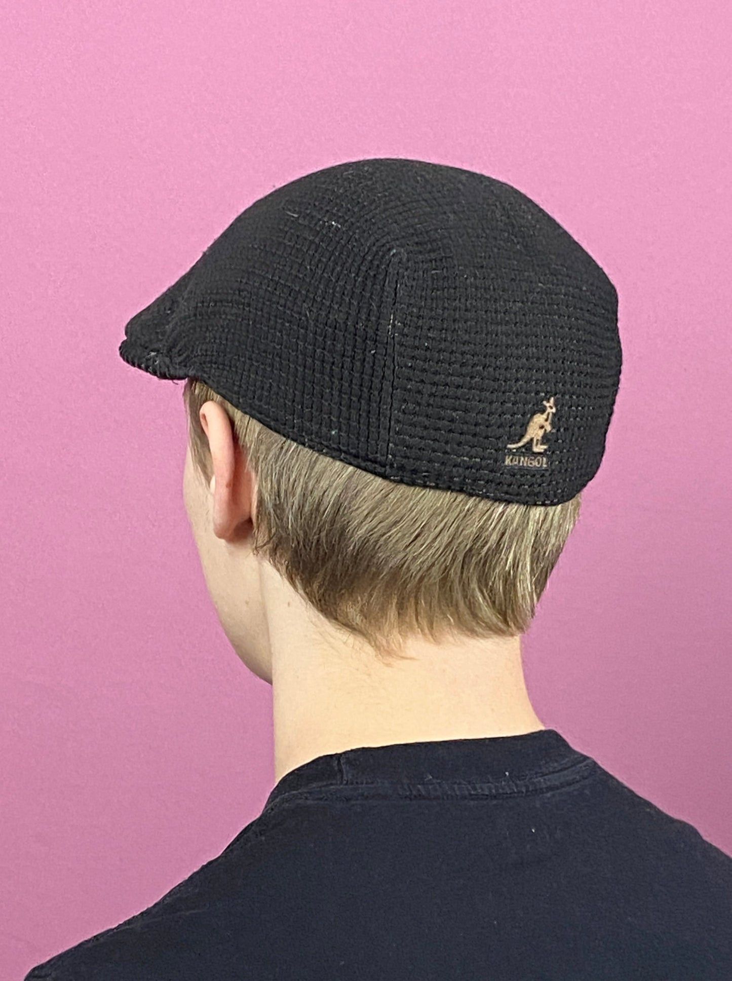 Kangol × Vintage 90s Kangol Logo Vintage Flat Cap - M Brow Polyester Blend Size ONE SIZE - 7 Thumbnail