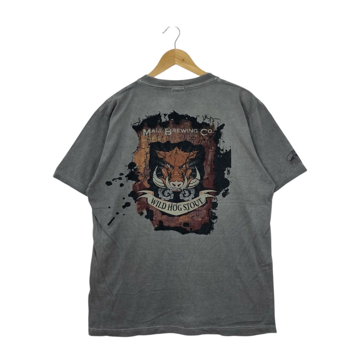 Vintage Crazy Shirts x Maui Brewing Co Wild Hog Stout Tee Medium Size US M / EU 48-50 / 2 - 1 Thumbnail