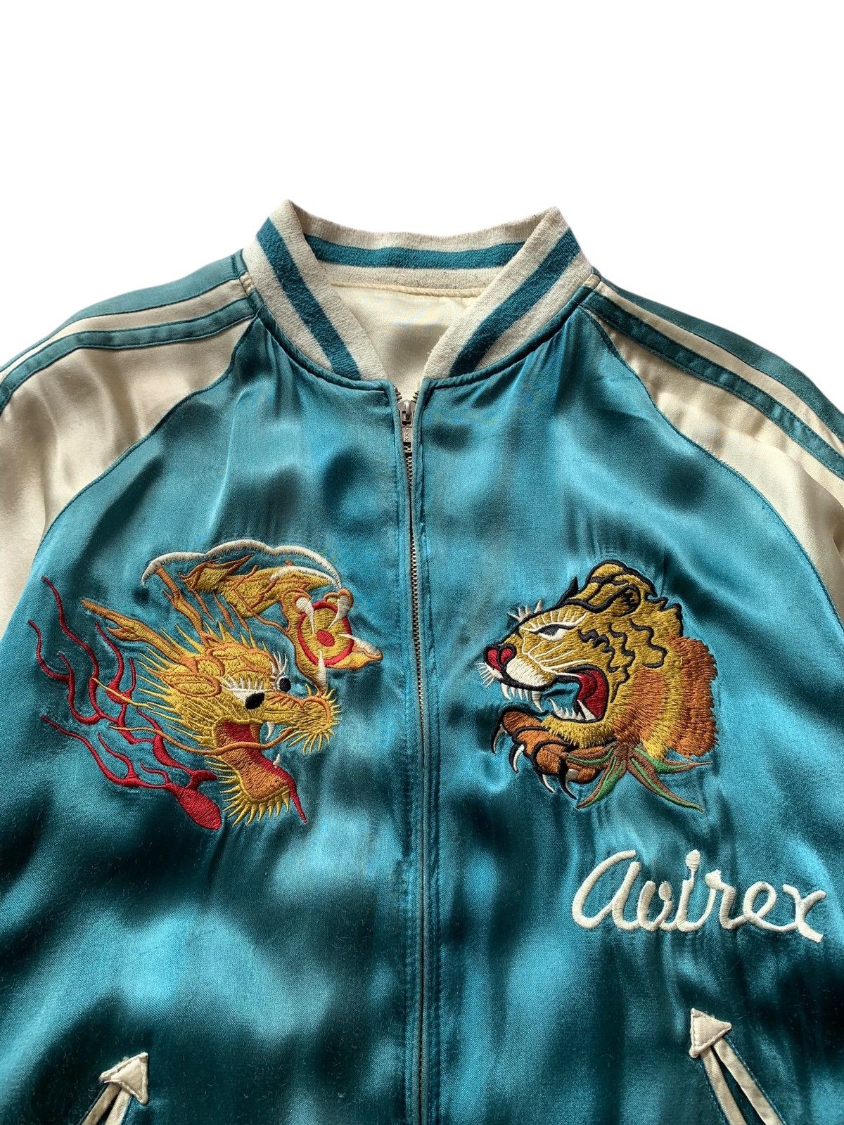 Avirex 🔥VTG AVIREX RAYON SUKAJAN JACKETS REVERSIBLE Size US M / EU 48-50 / 2 - 5 Thumbnail