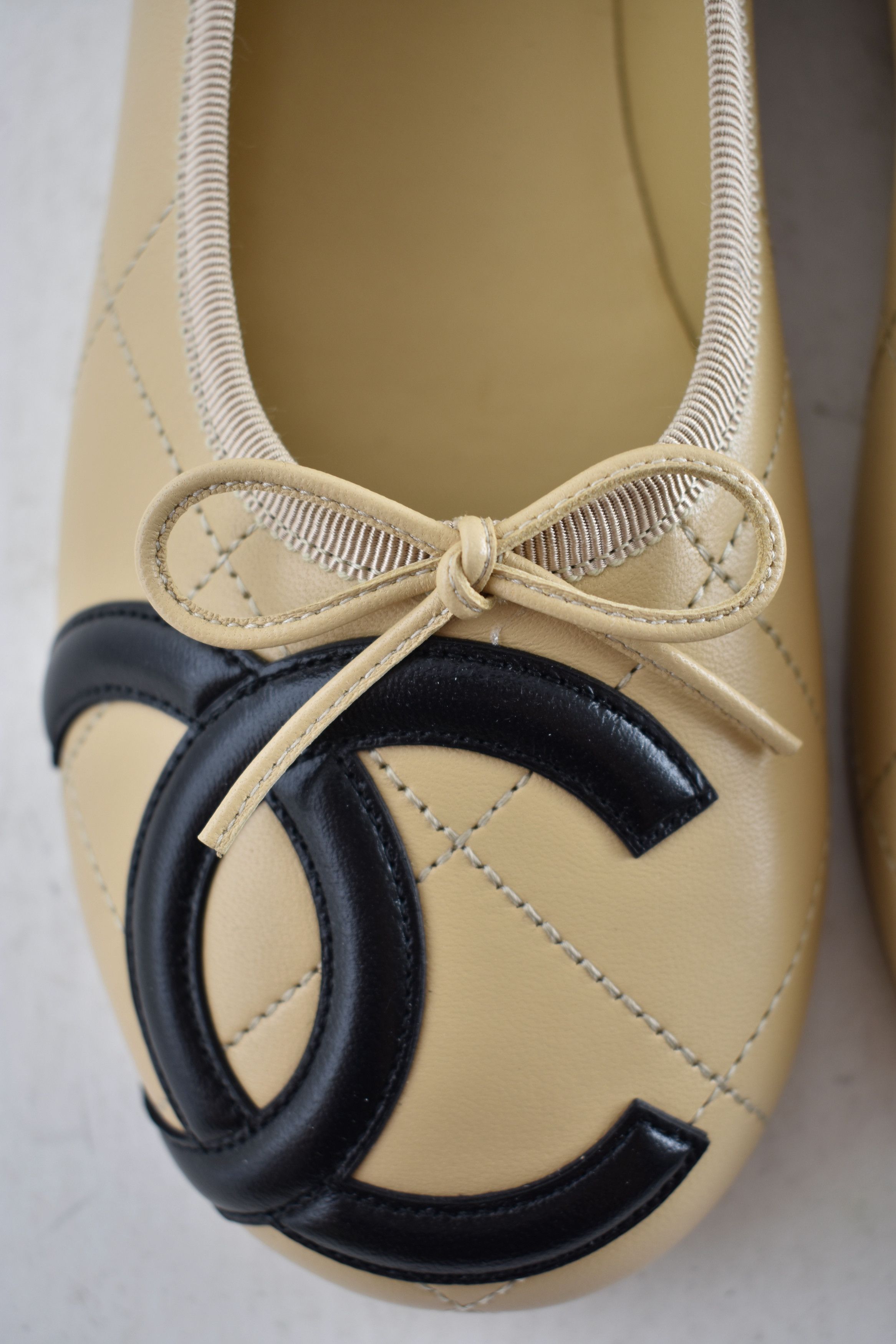 Chanel 26M Coco Beach Cambon Black CC Logo Ballet Ballerina Flat 41 Size US 11 / IT 41 - 9 Thumbnail