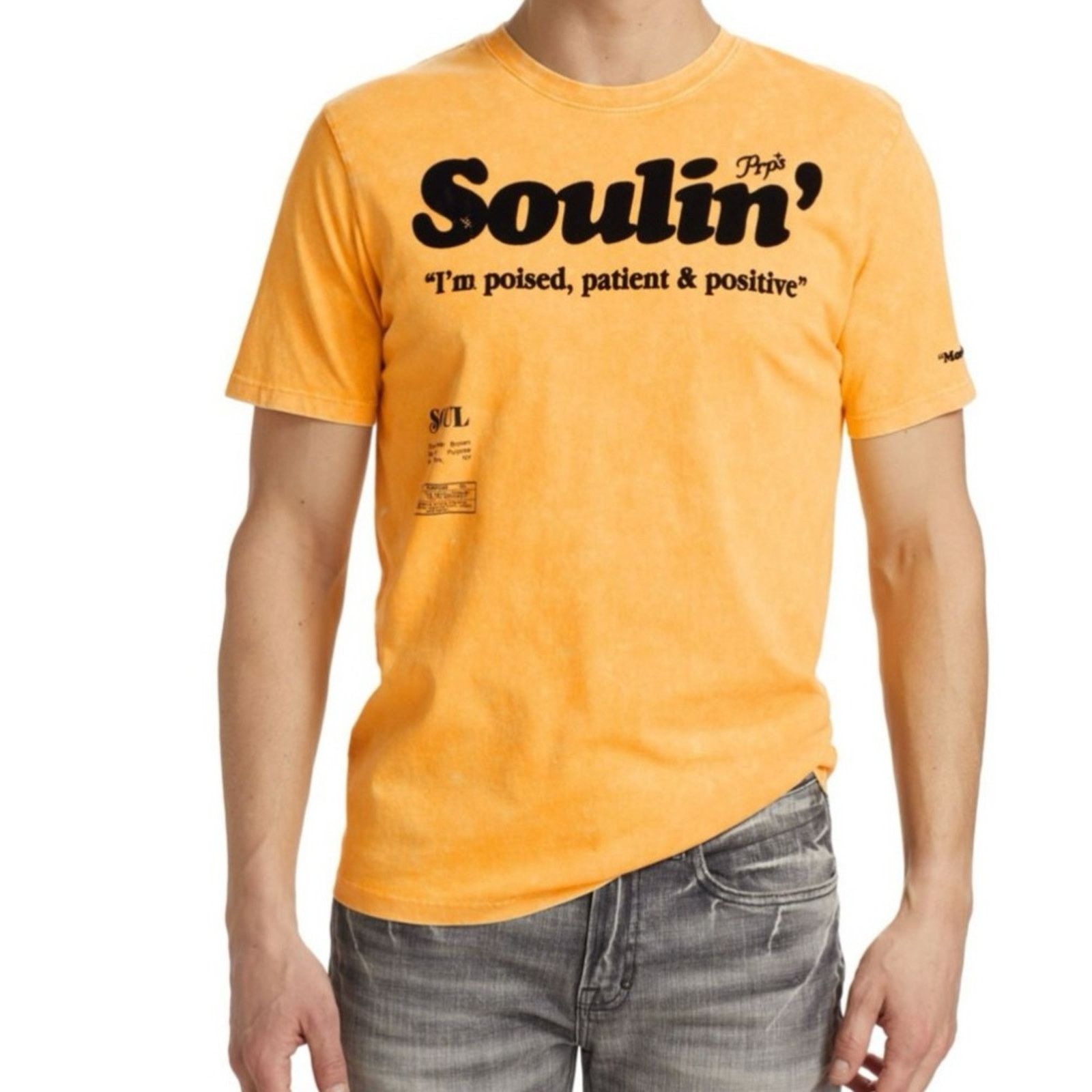 Prps NWT PRPS Soulin Graphic Tee in Yellow Size US S / EU 44-46 / 1 - 1 Thumbnail
