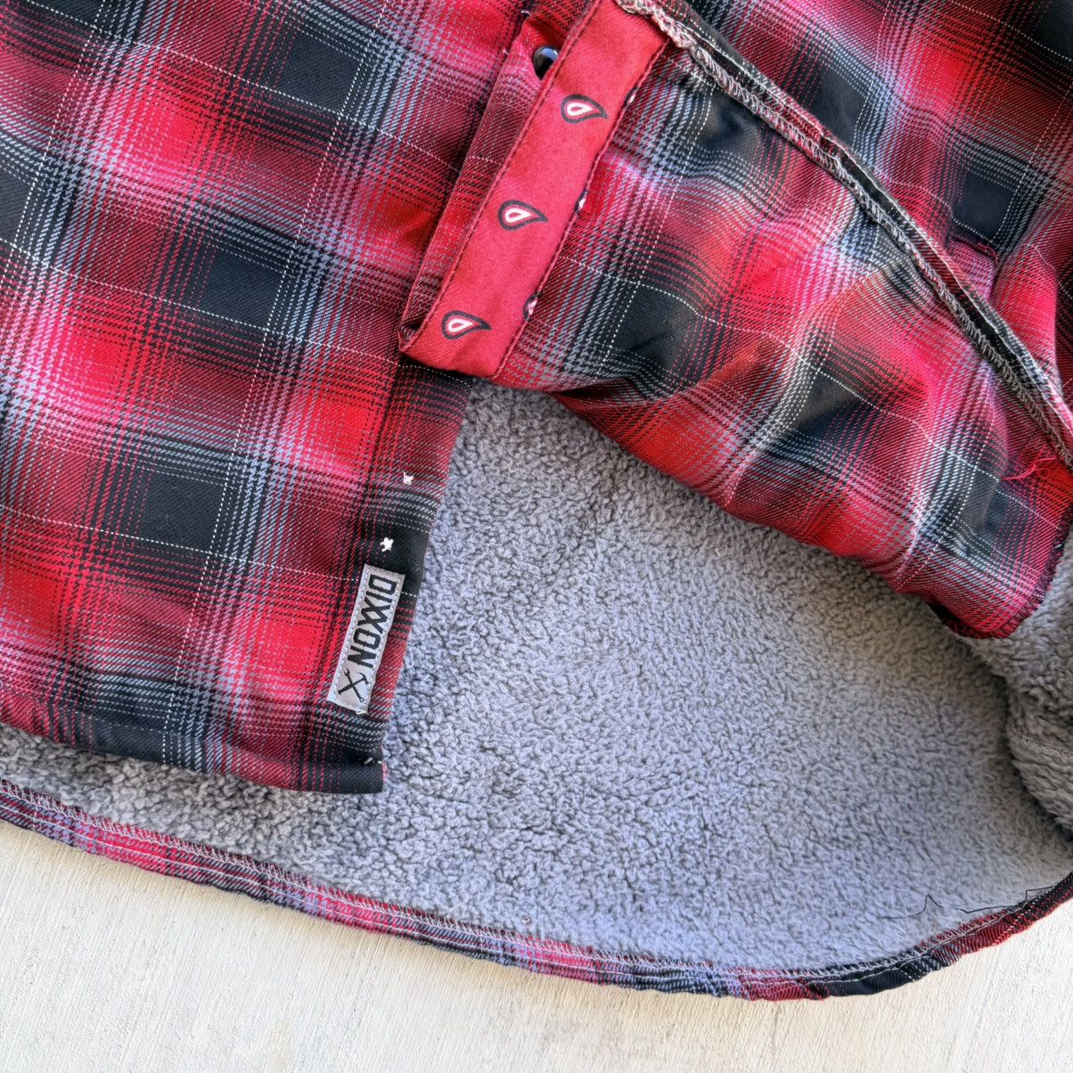 Dixxon Dixxon Flannel Jacket Shacket Mens 2XL Red Plaid Sherpa Size US XXL / EU 58 / 5 - 2 Thumbnail
