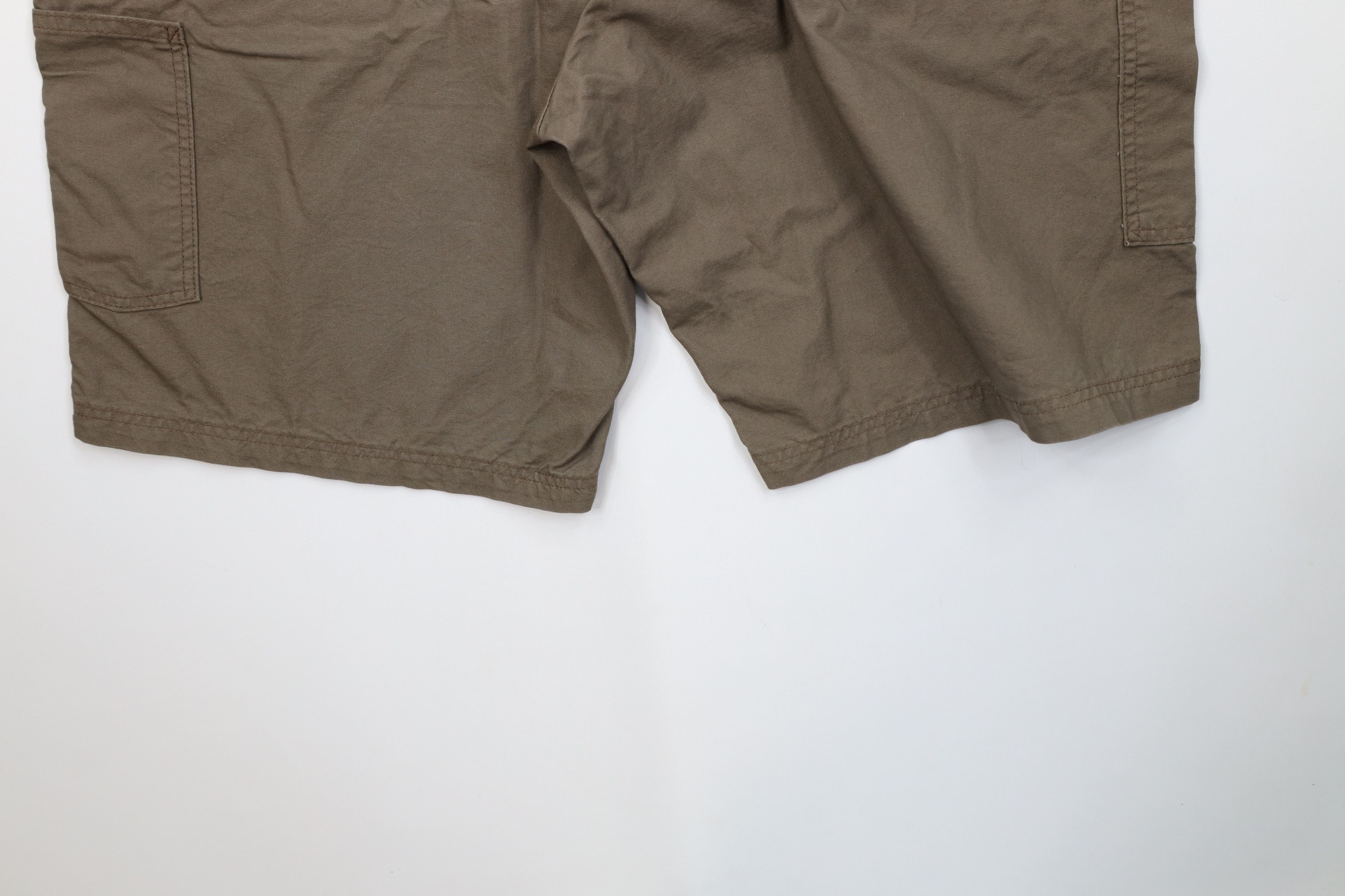 Carhartt Vintage Y2K Carhartt Relaxed Dungaree Shorts Light Brown Size US 40 / EU 56 - 13 Thumbnail