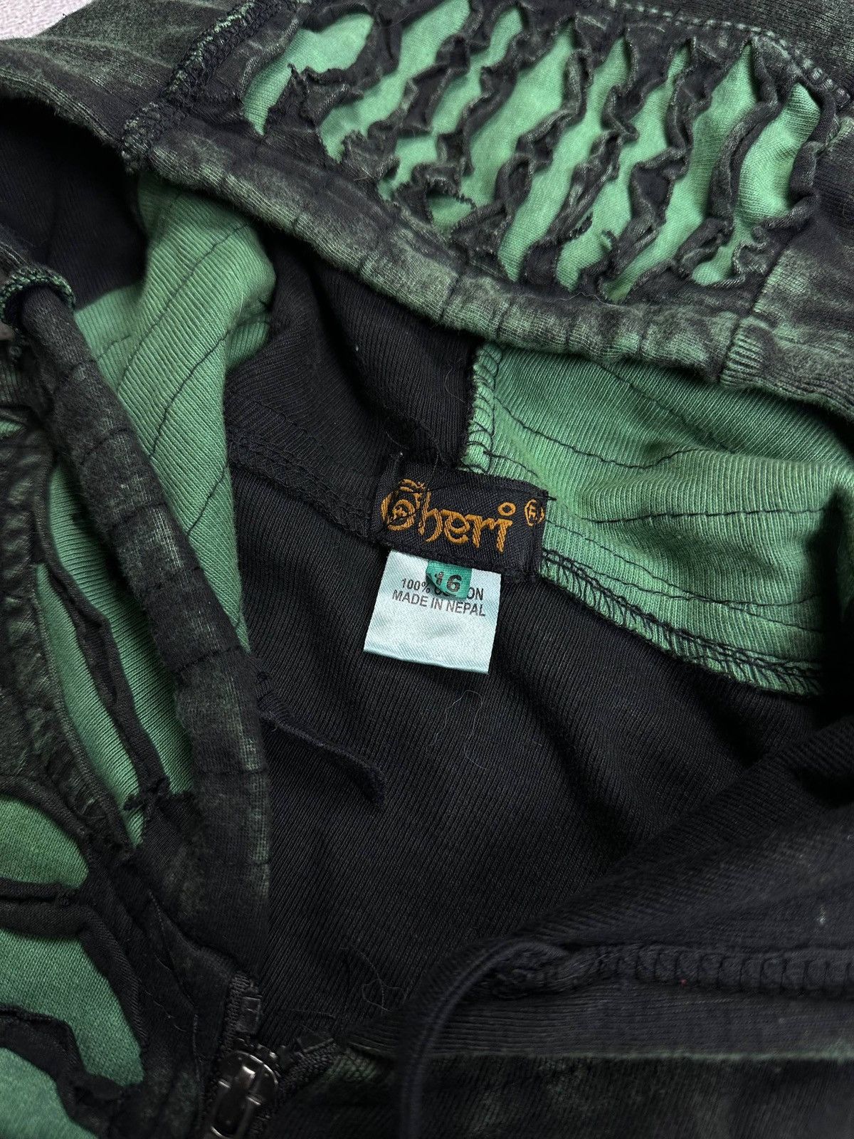 Japanese Brand Vintage avantgarde punk multicolour hoodie hippie kathmandu Size US M / EU 48-50 / 2 - 4 Thumbnail