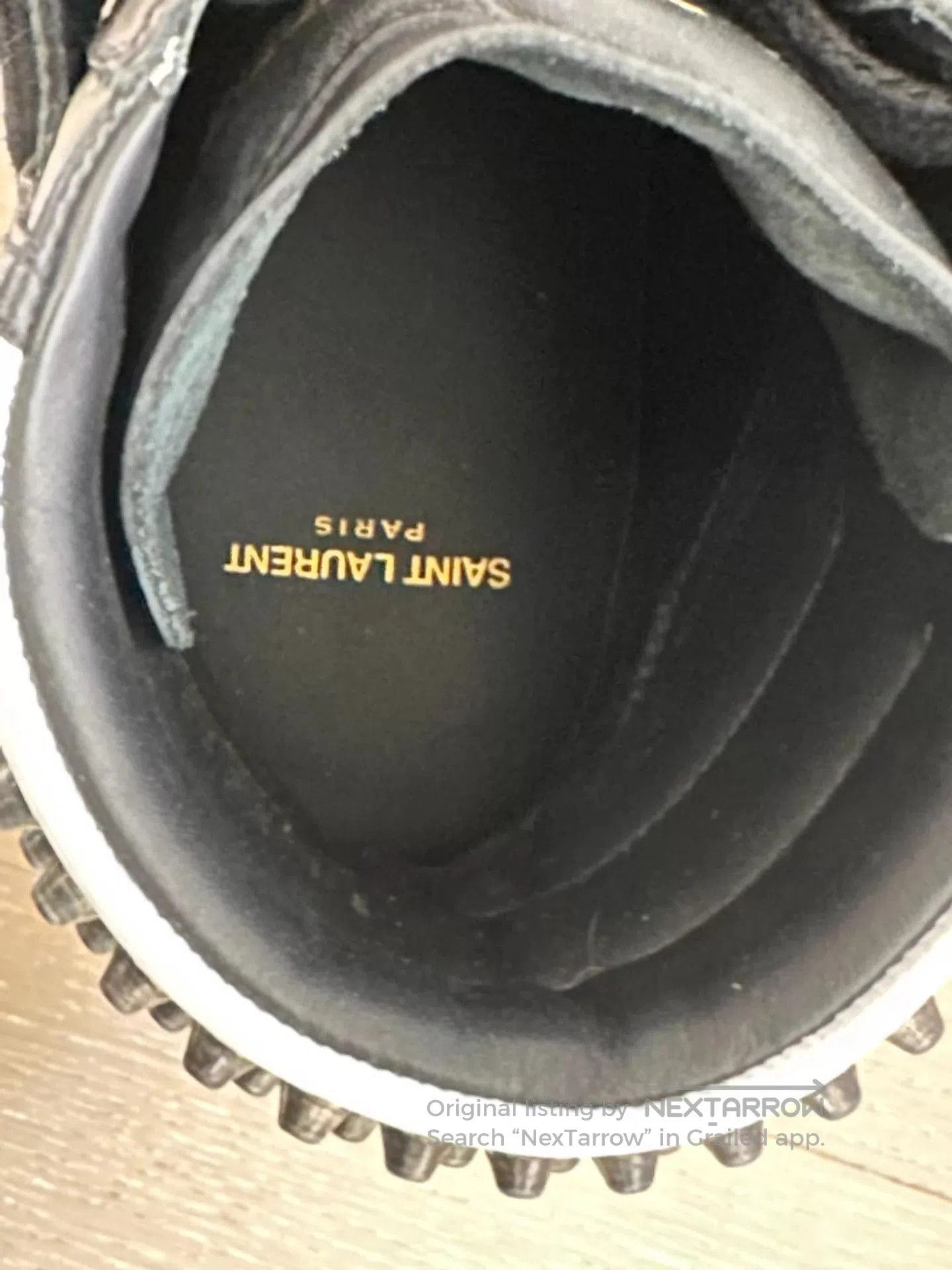 Saint Laurent Paris Black Leather Shoes Size 8. Size US 8 / EU 41 - 1 Thumbnail