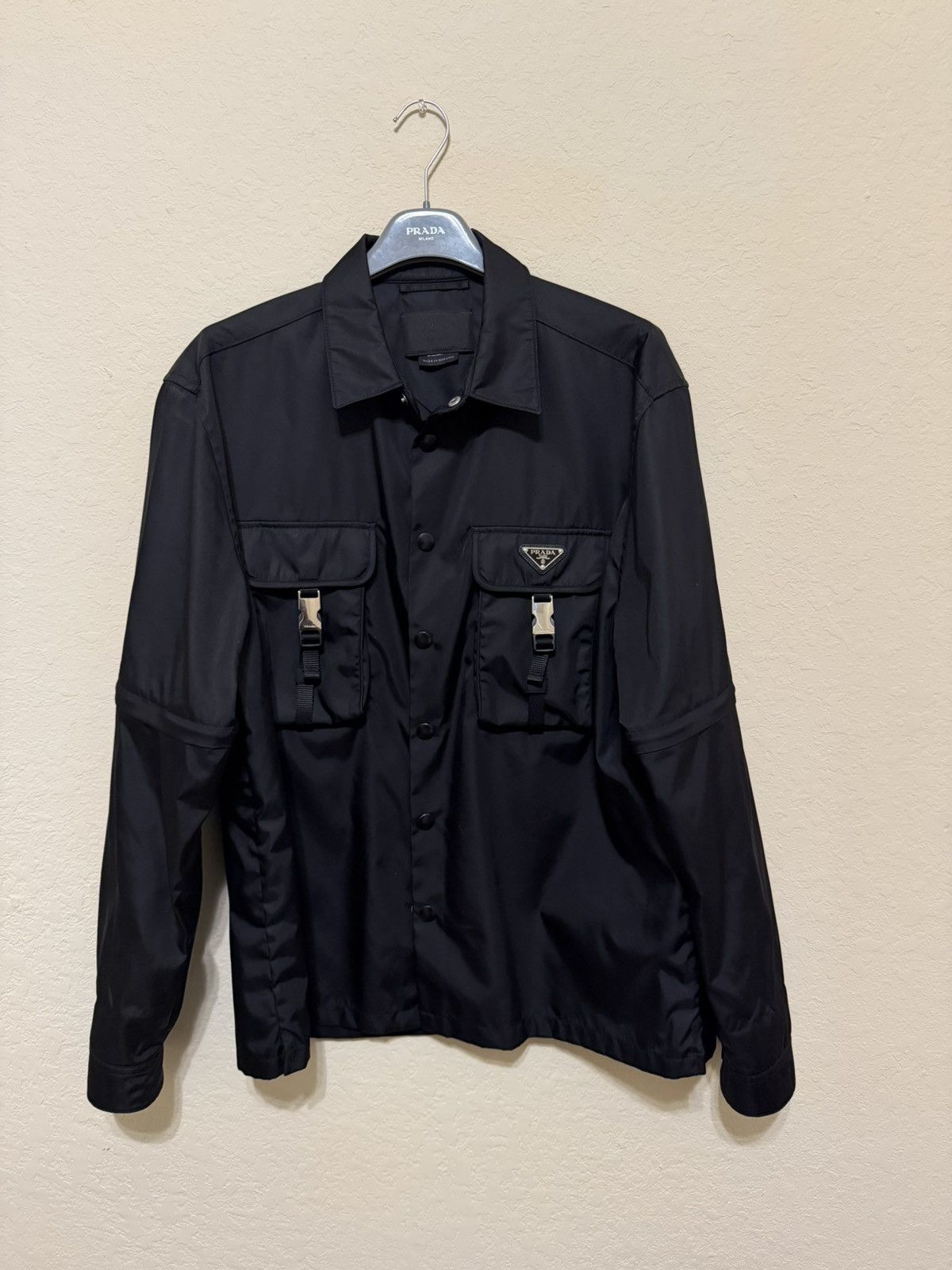 Prada Prada Mens Nylon Shirt XL Size US XL / EU 56 / 4 - 1 Thumbnail