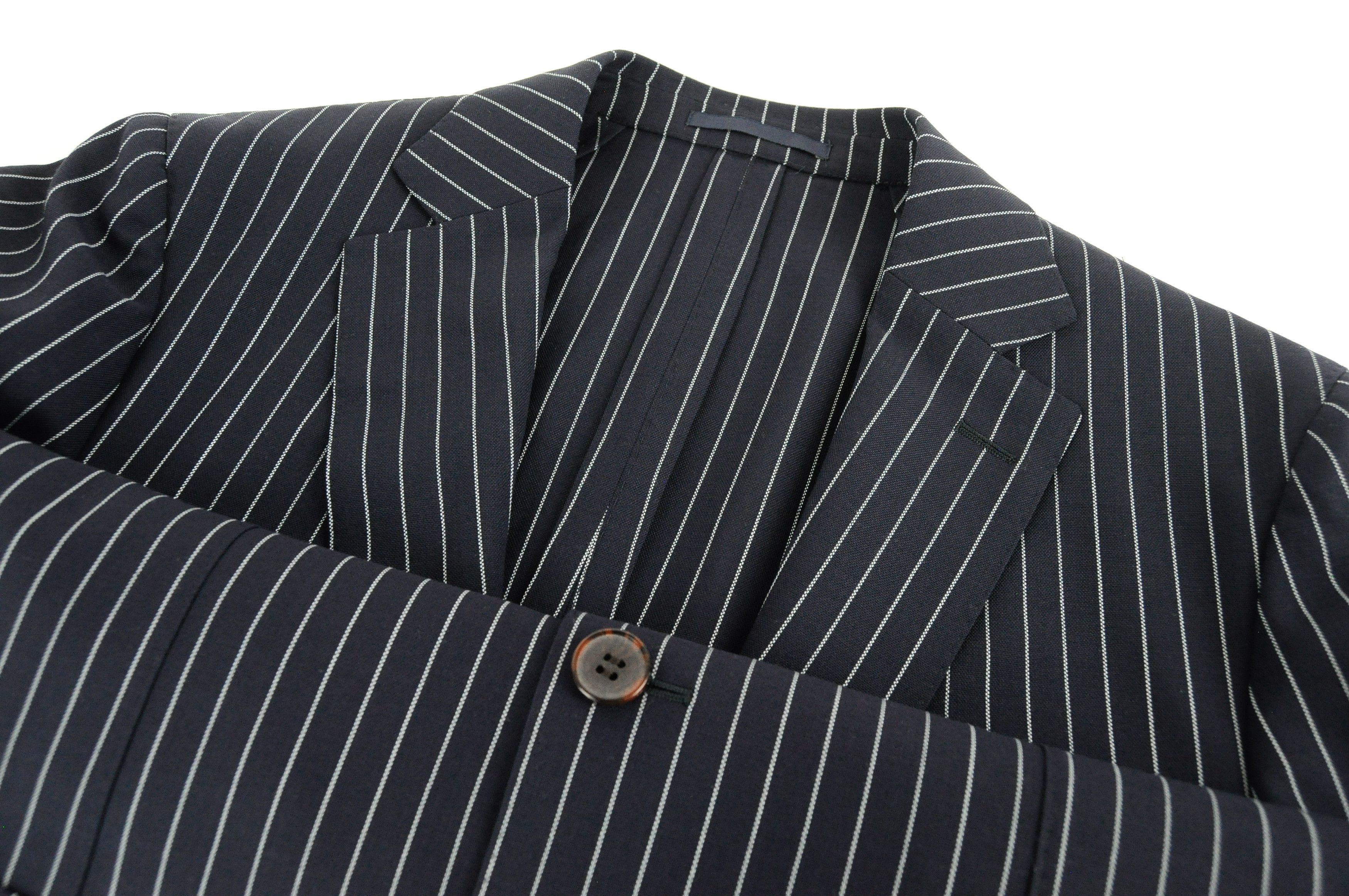 Suitsupply HAVANA UK40R Navy Wool Striped Blazer 55244 Size 40R - 4 Thumbnail