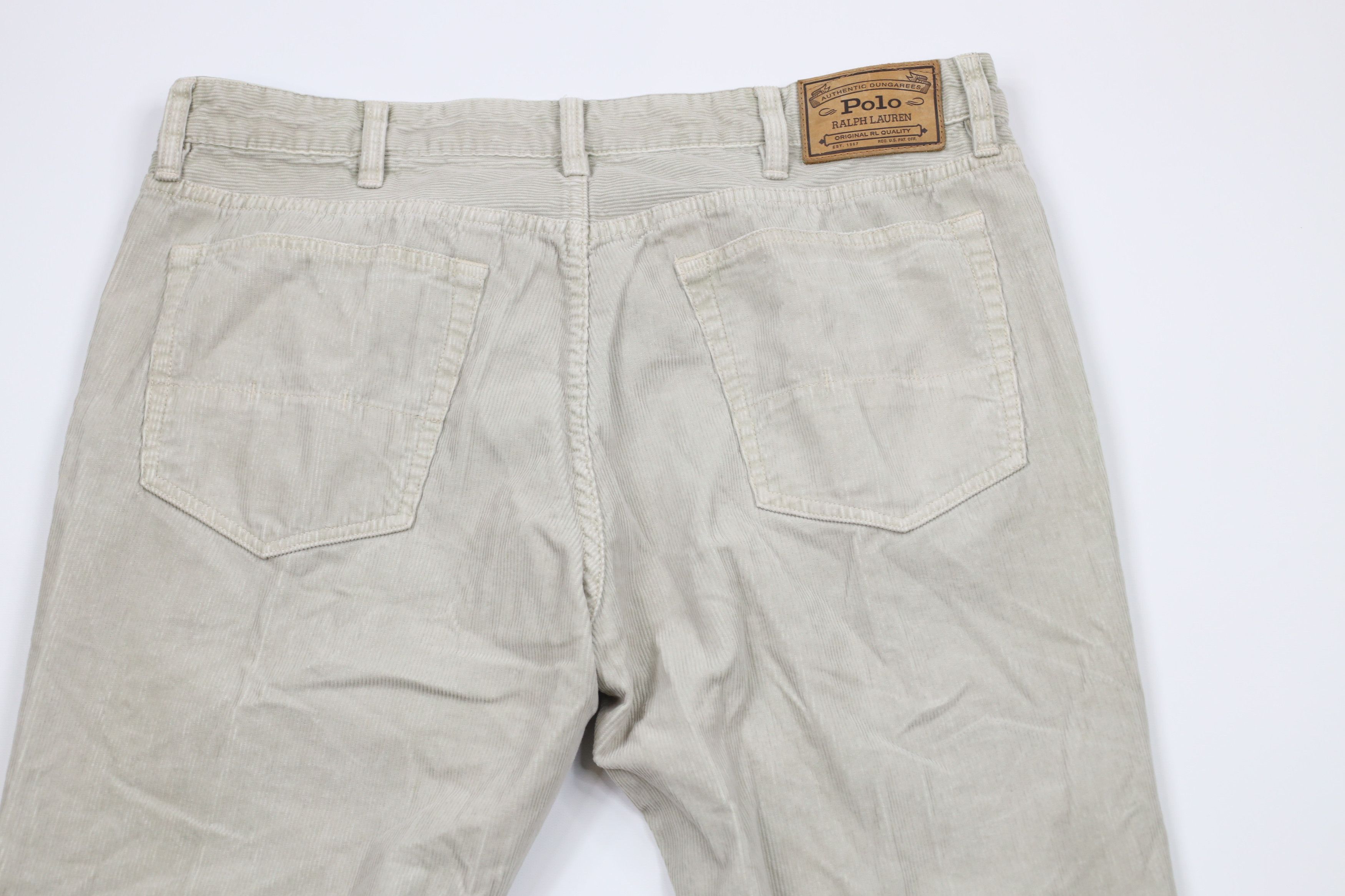 Ralph Lauren × Vintage Vintage 90s Ralph Lauren Varick Slim Straight Corduroy Pants Size US 36 / EU 52 - 10 Thumbnail