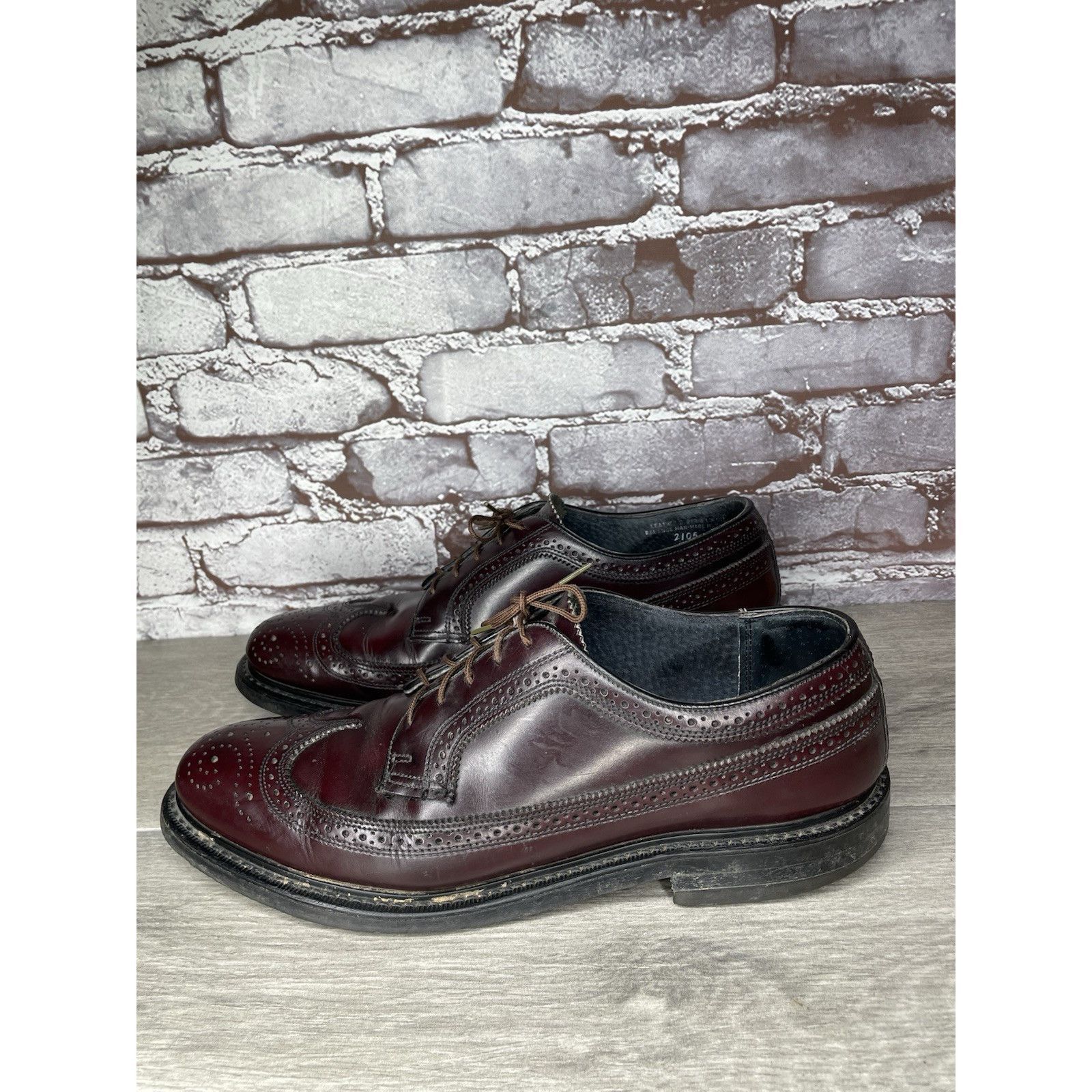Stuart McGuire Stuart Mcguire LongWing Blucher Burgundy Leather Dress Shoes Size US 10.5 / EU 43-44 - 20 Thumbnail