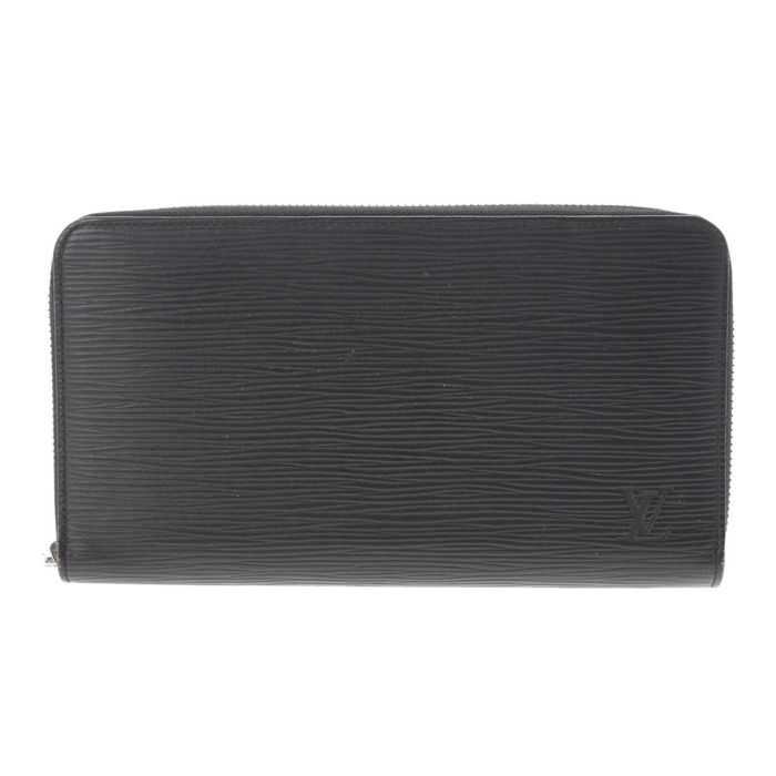 Louis Vuitton Black Epi Leather Zippy Organizer Wallet Louis