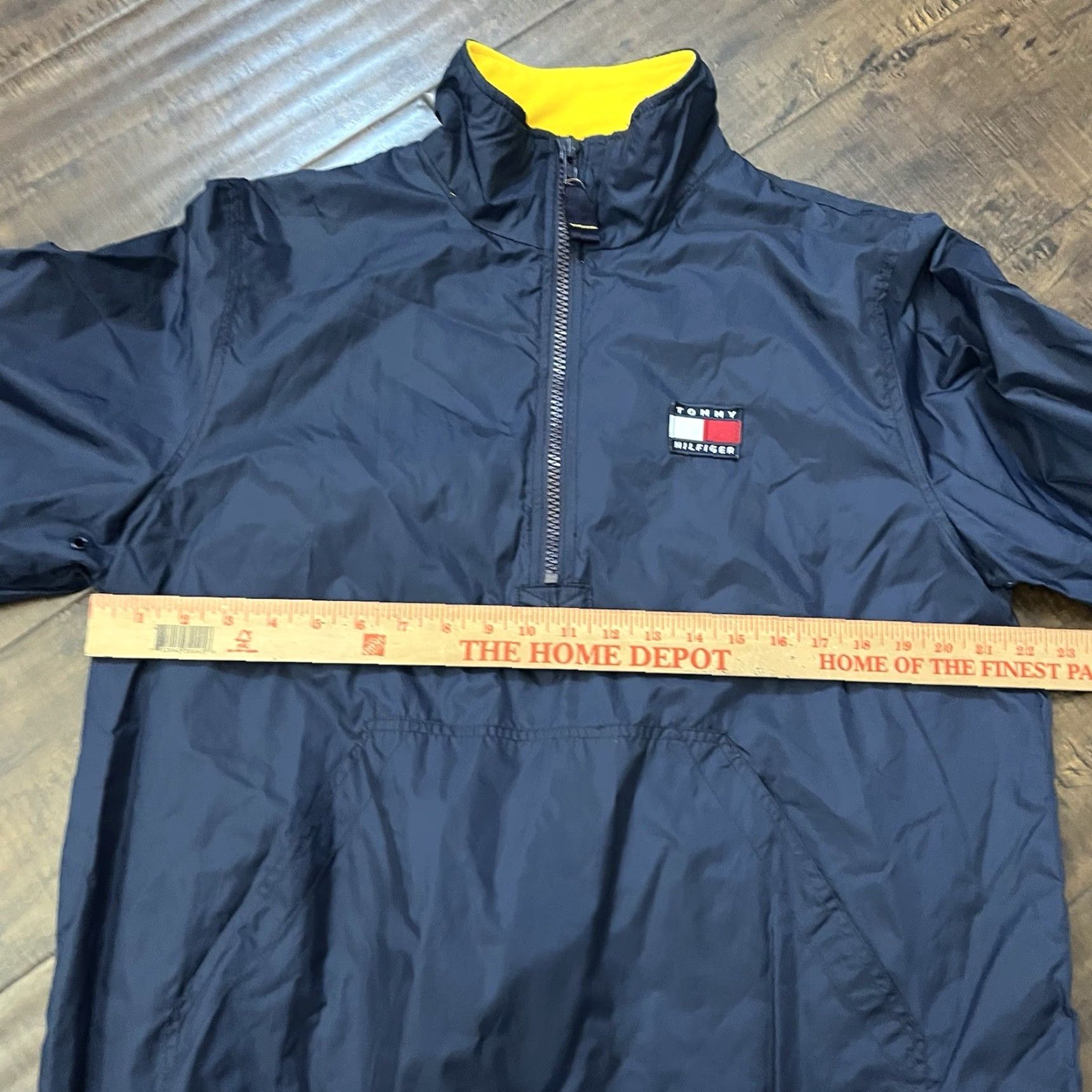 Tommy Hilfiger VINTAGE Tommy Hilfiger Windbreaker Jacket Blue Men’s M Full Zip 90s Windbreaker Logo Zip Hoodie Pockets Size US M / EU 48-50 / 2 - 5 Thumbnail