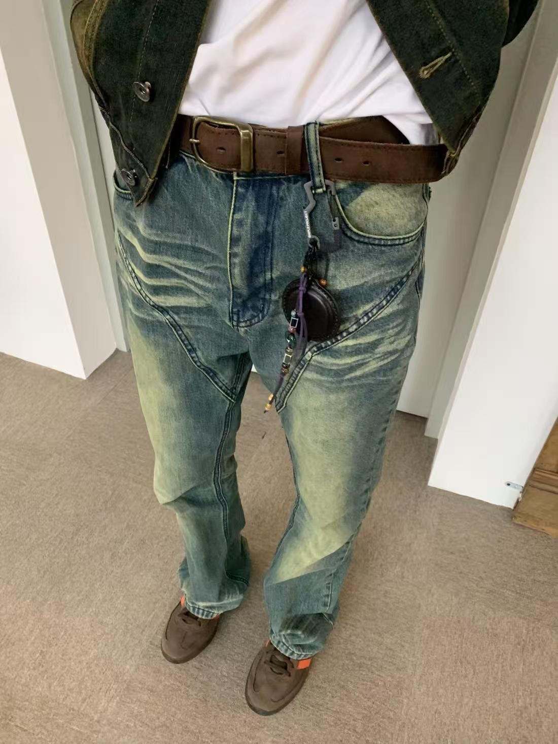 Japanese Brand × Vintage Blue Street Wash Vintage Distressed Flared Jeans Size US 32 / EU 48 - 2 Thumbnail